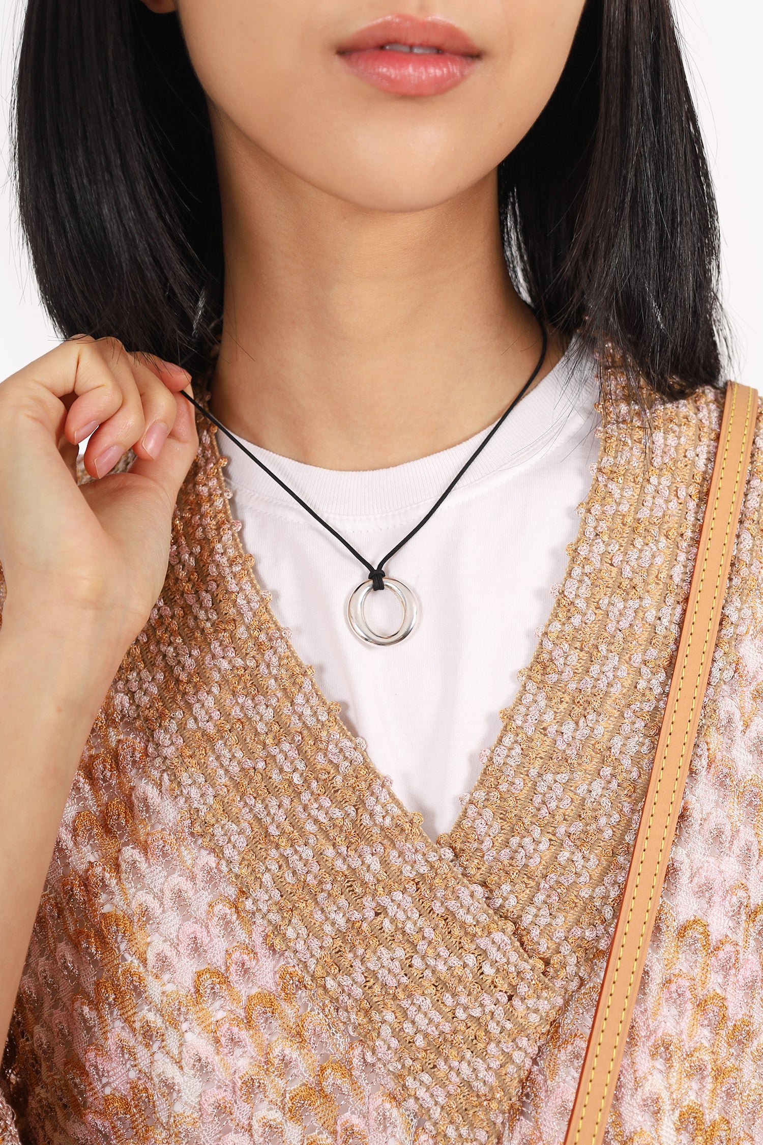 Tiffany & Co Elsa Peretti Sterling Silver Sevillana Pendant Necklace