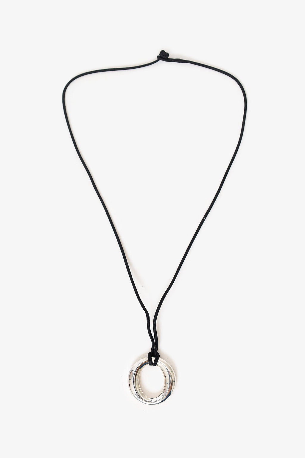 Tiffany & Co Elsa Peretti Sterling Silver Sevillana Pendant Necklace