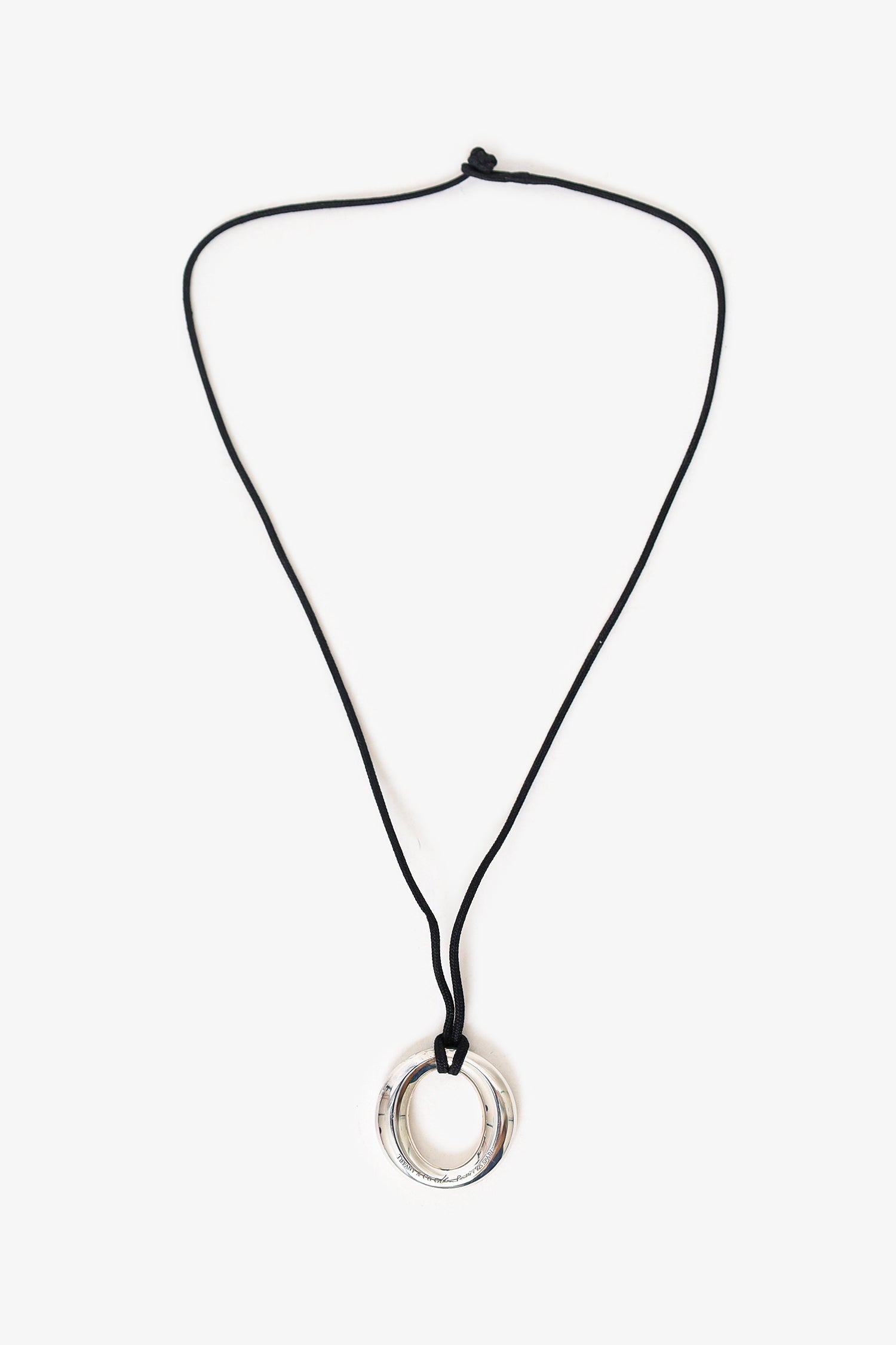 Tiffany & Co Elsa Peretti Sterling Silver Sevillana Pendant Necklace