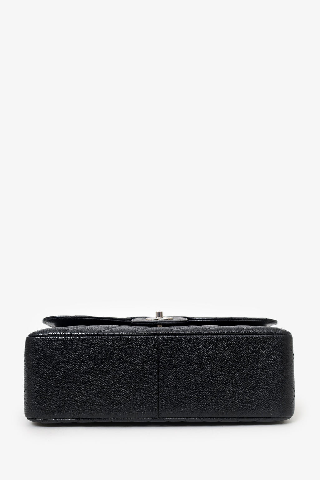 Pre-Loved Chanel™ 2021+ Black Caviar Leather Jumbo Double Flap