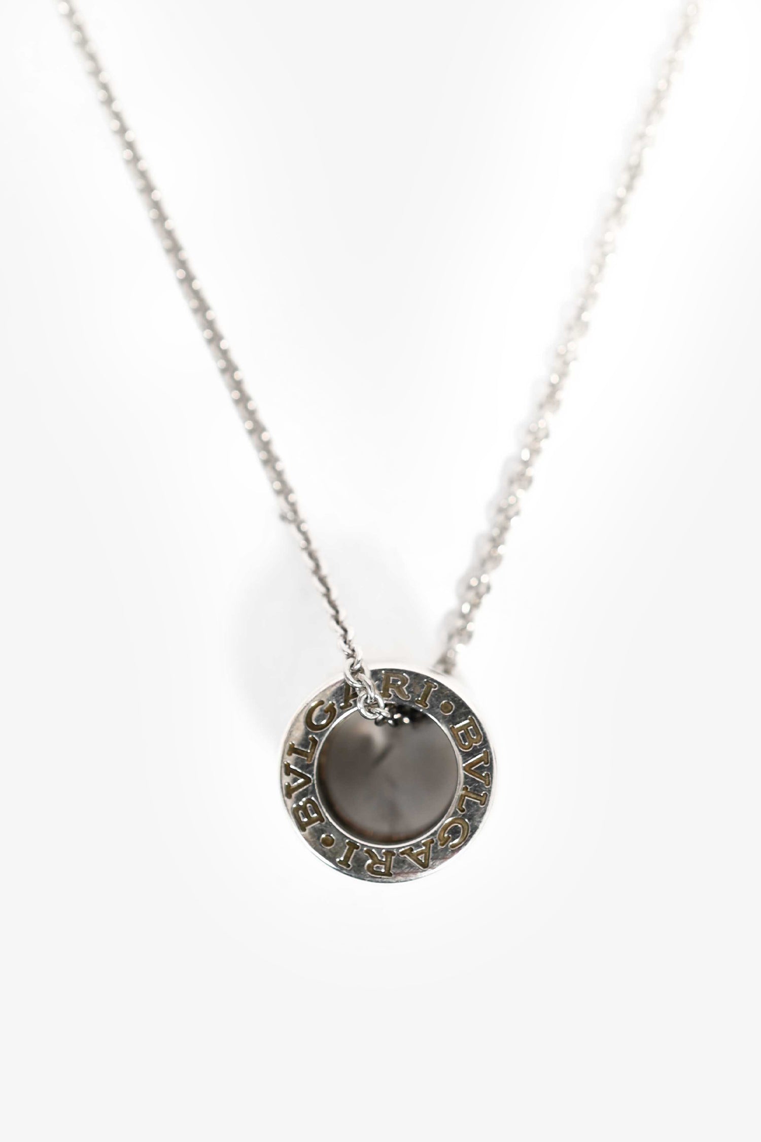 Bvlgari Sterling Silver Black Ceramic Saved The Children Necklace