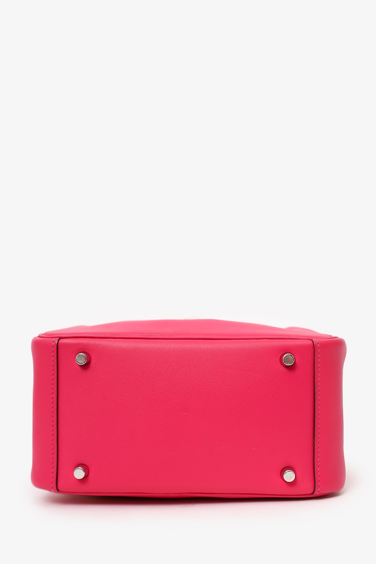 Hermès 2021 Rose Mexico/Rouge Piment Swift Leather Mini Lindy