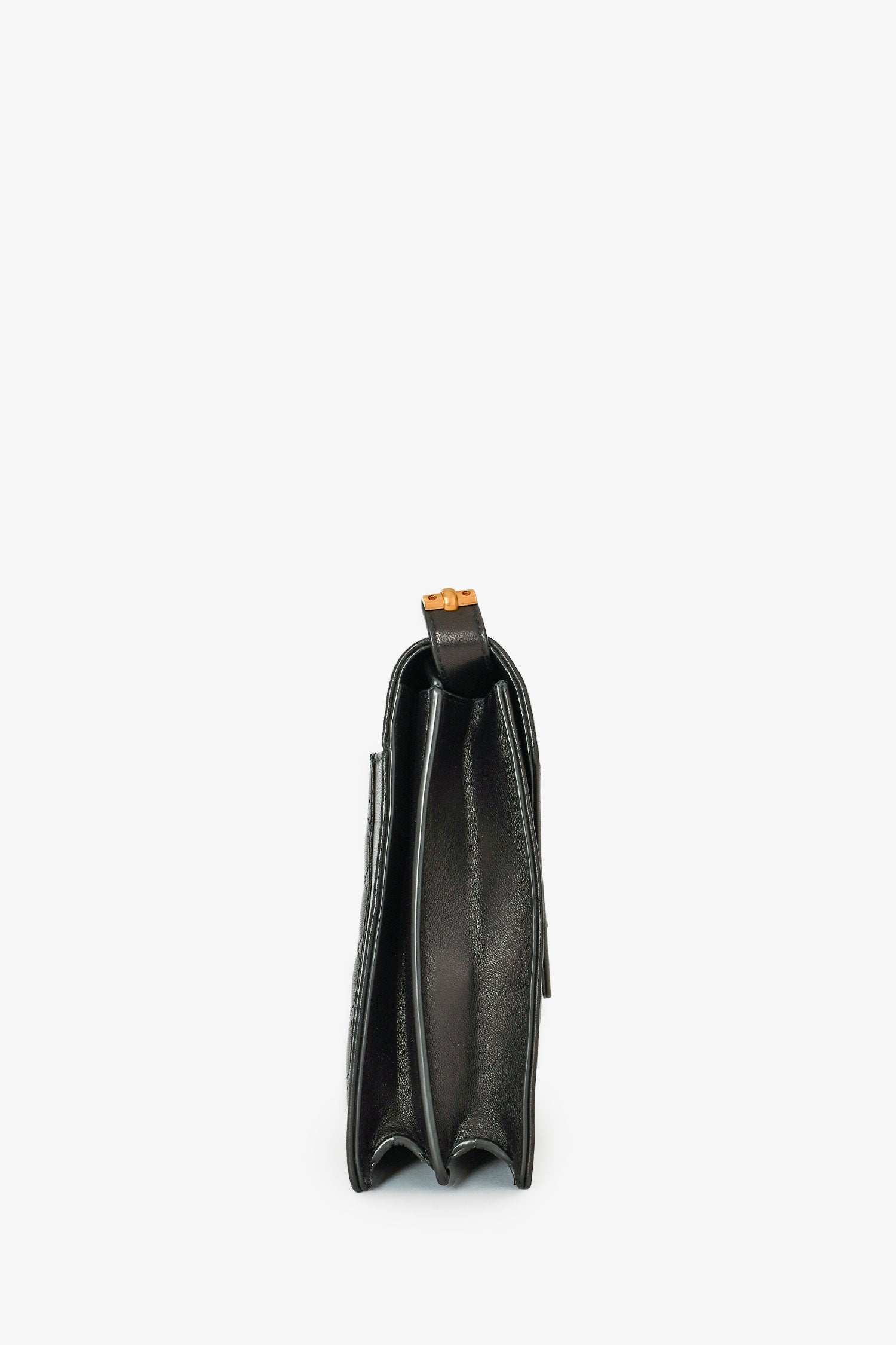 Saint Laurent 2021 Black Quilted Lambskin Gaby Satchel