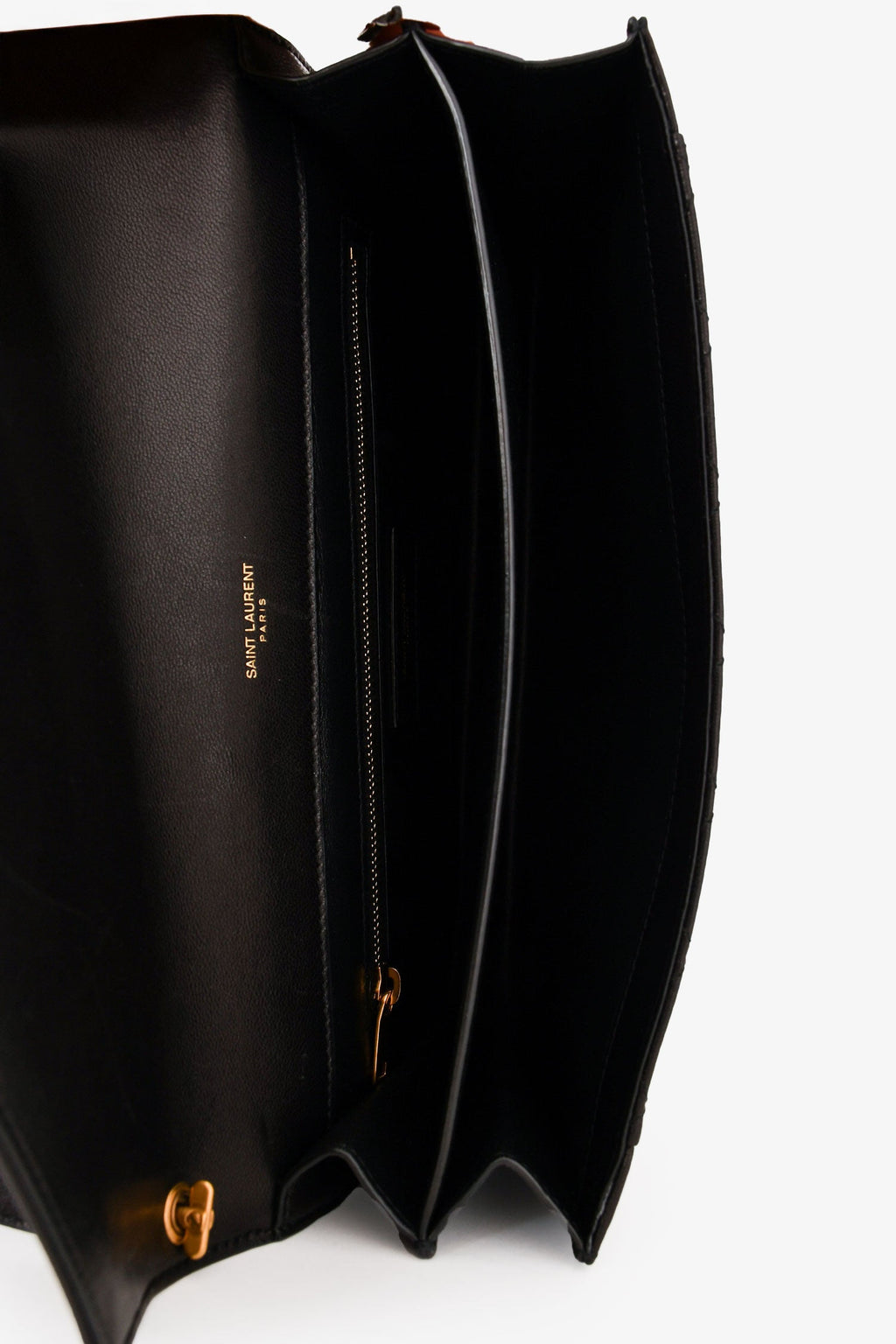 Saint Laurent 2021 Black Quilted Lambskin Gaby Satchel