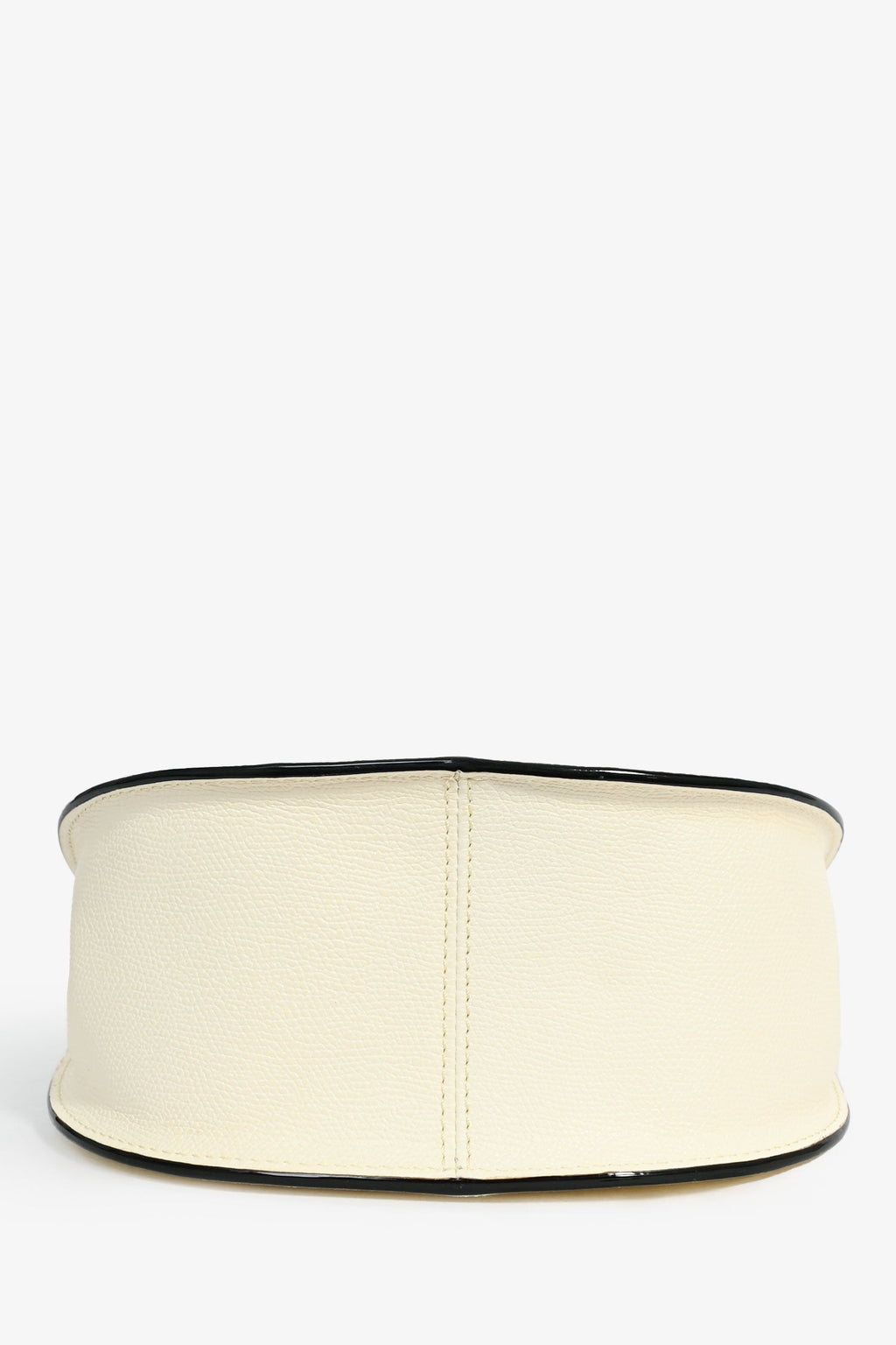 Valextra Cream Leather Hobo Weekend Mini Crossbody Bag