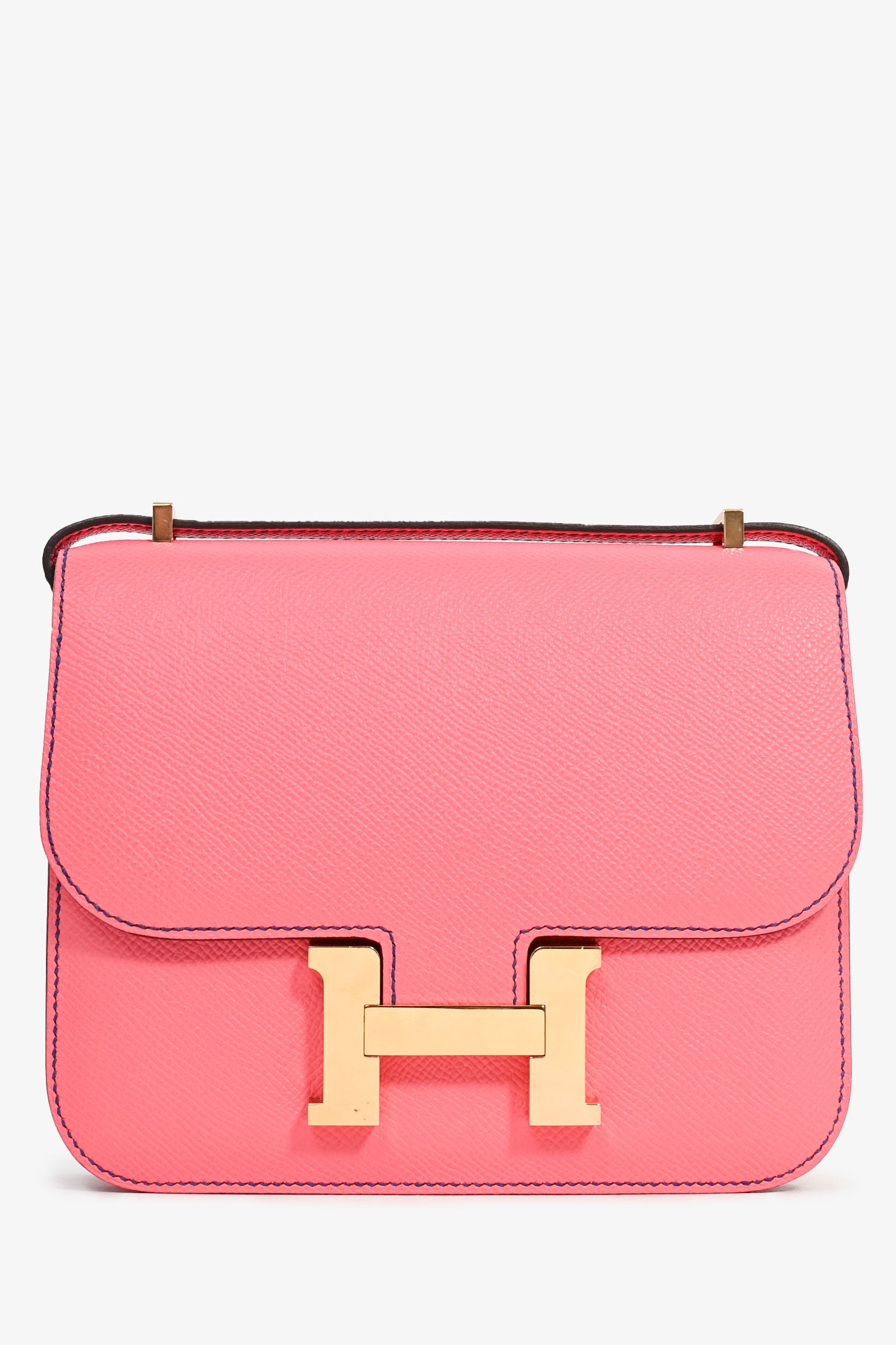 Hermès Pink Epsom Leather Constance 18