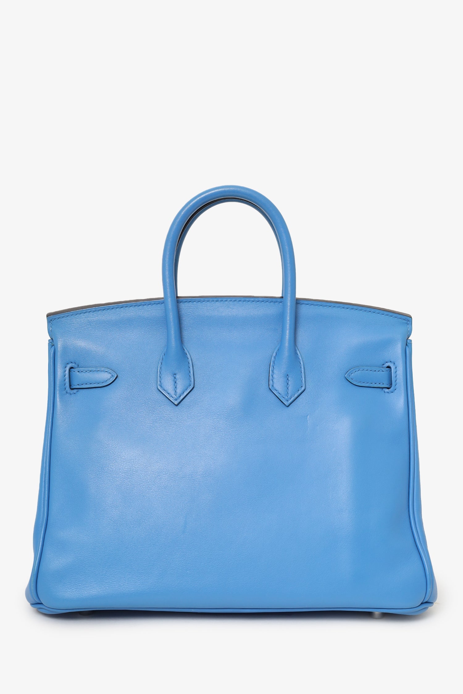 Hermès 2015 Blue Swift Leather Birkin 25