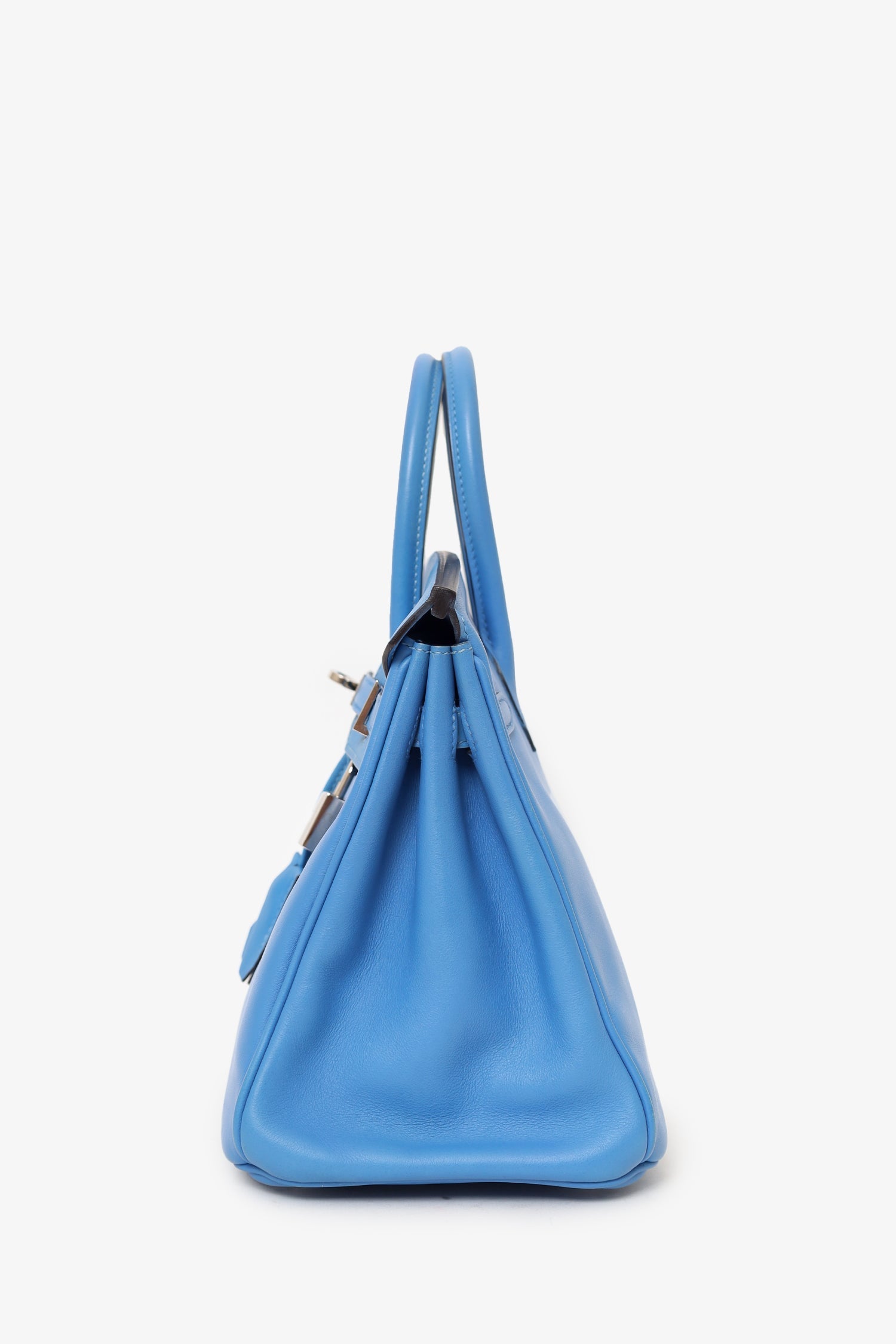 Hermès 2015 Blue Swift Leather Birkin 25