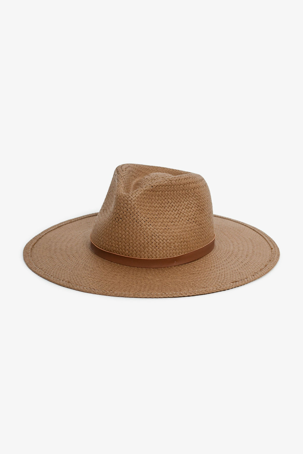Janessa Leoné Brown Wide Brim Hat Size S