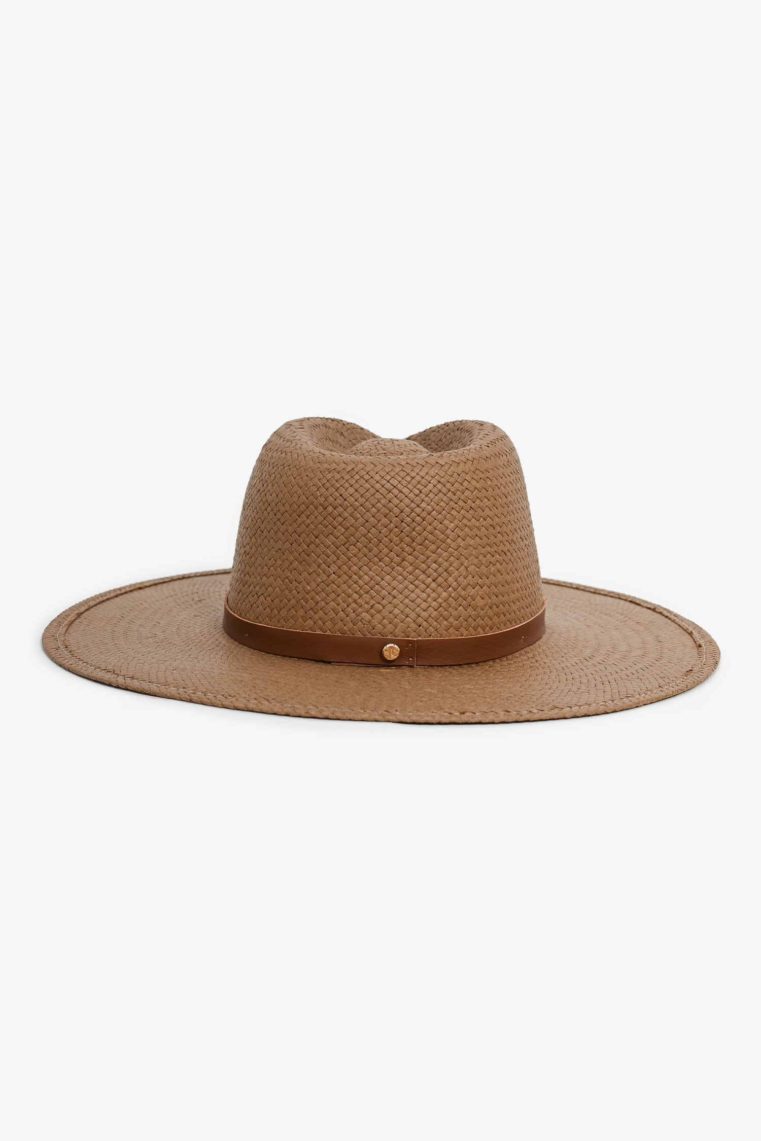 Janessa Leoné Brown Wide Brim Hat Size S