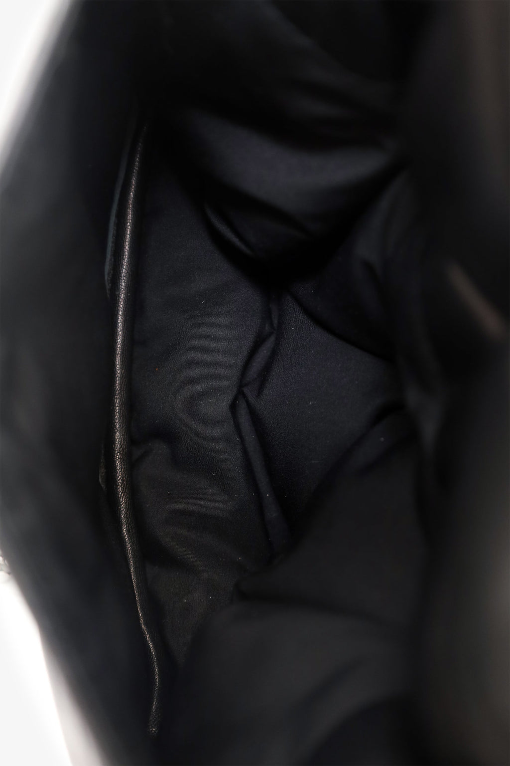 Maison Margiela Black Leather Glam Slam Mini Puffy Flap Bag