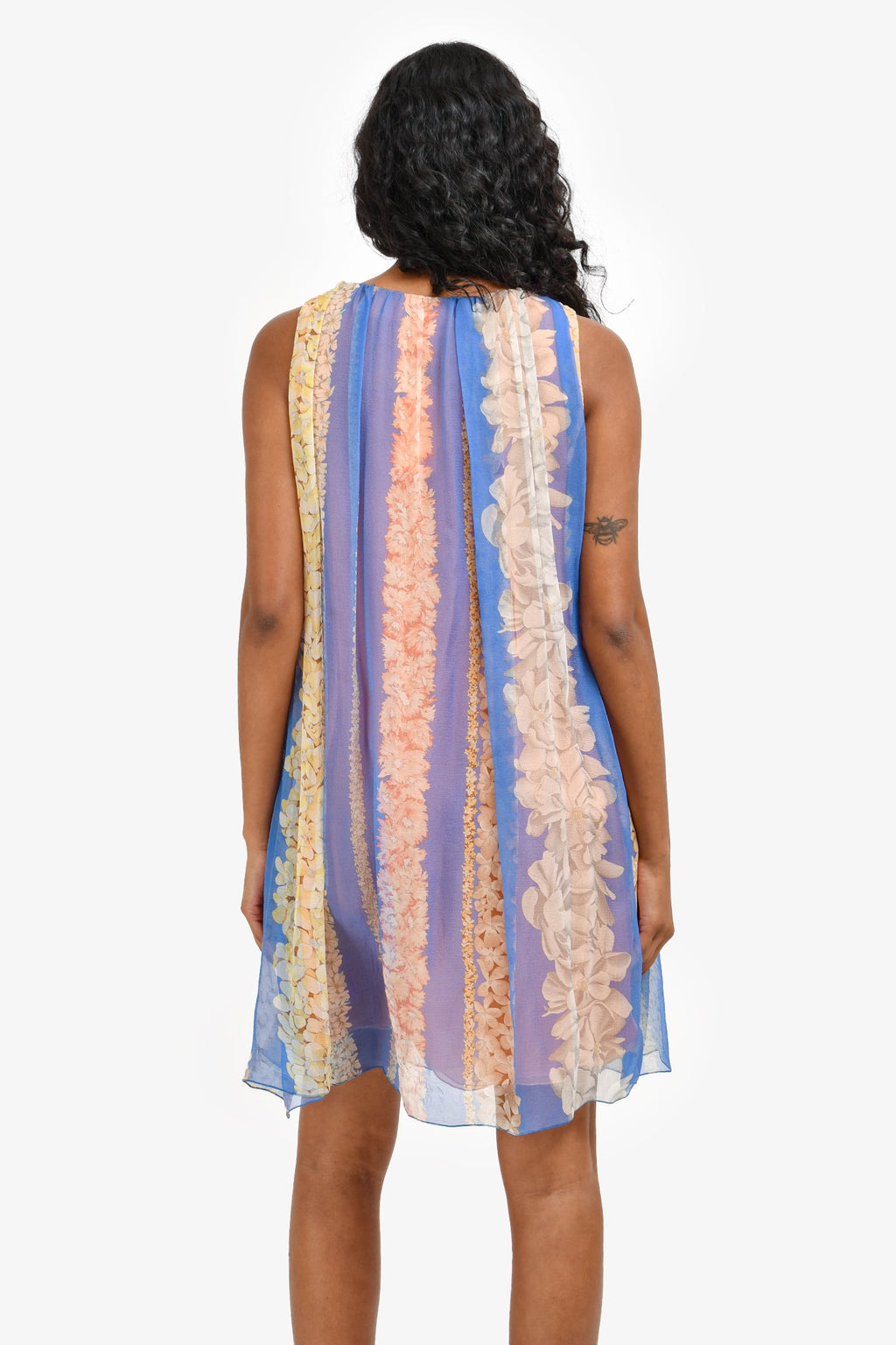 Missoni Blue/Multicolour Floral Shift Dress Size S