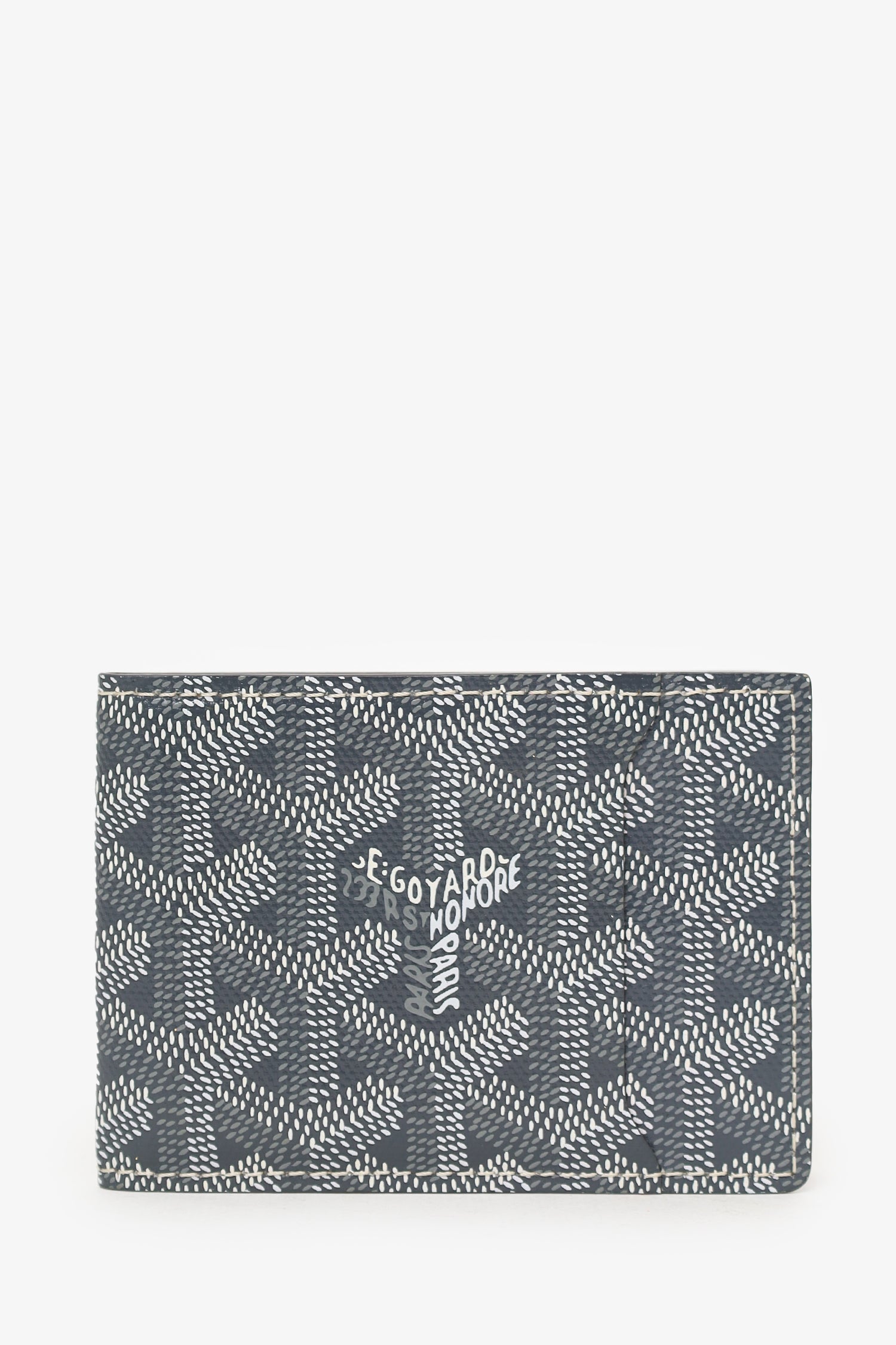 Goyard Grey Goyardine Victoire Companion  Holder Bifold Wallet
