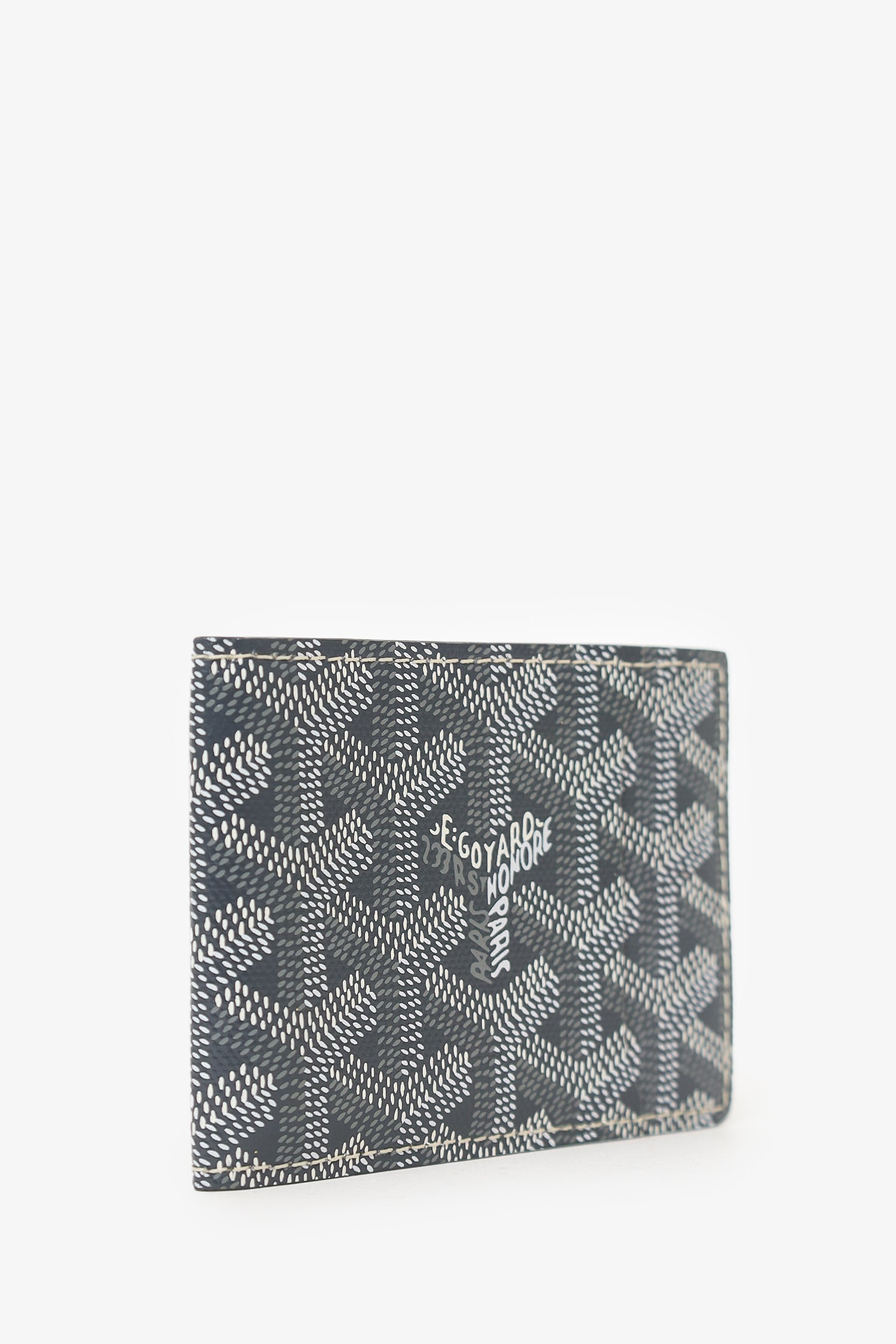 Goyard Grey Goyardine Victoire Companion  Holder Bifold Wallet
