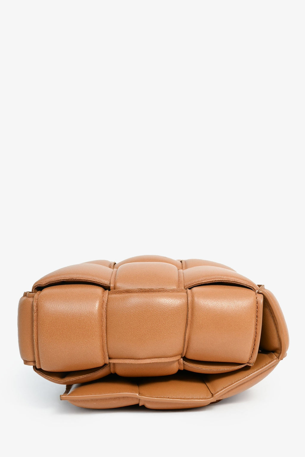 Bottega Veneta Camel Padded Cassette Crossbody Bag