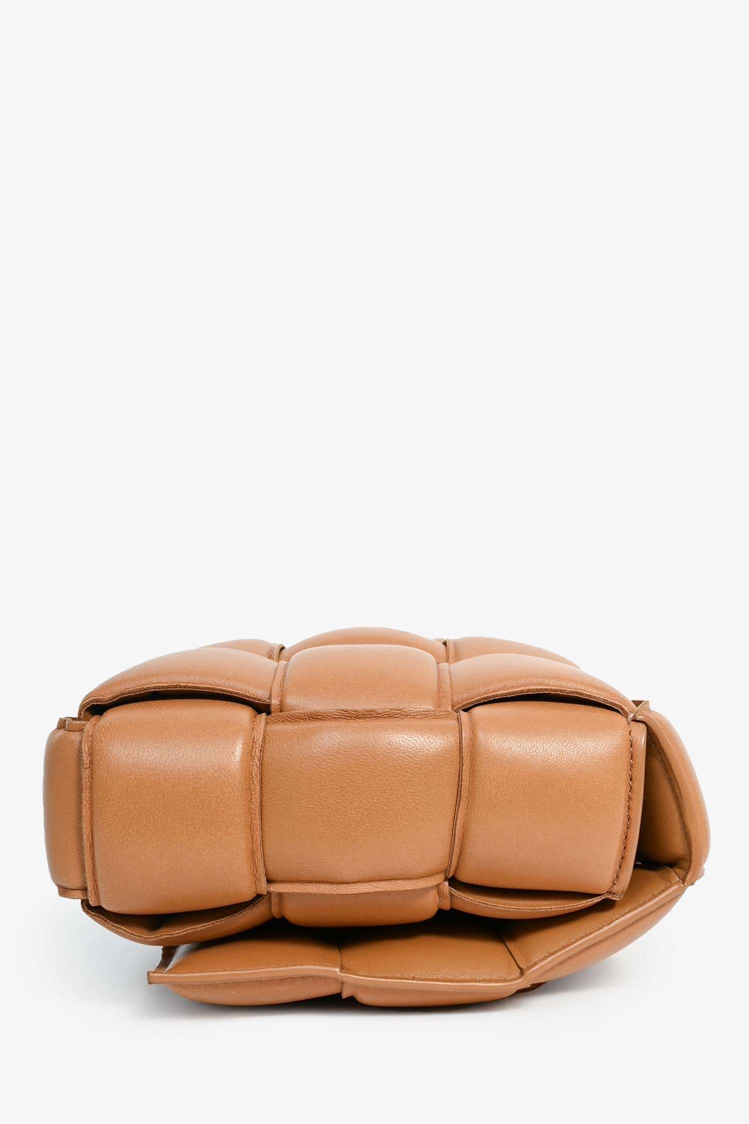 Bottega Veneta Camel Padded Cassette Crossbody Bag