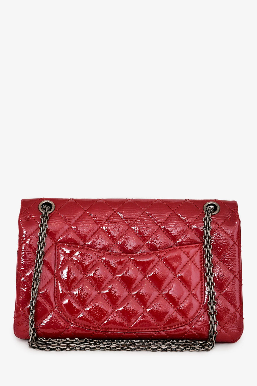 Pre-Loved Chanel™ 2010-11 Red Patent Leather Reissue 226 2.55 Flap Bag
