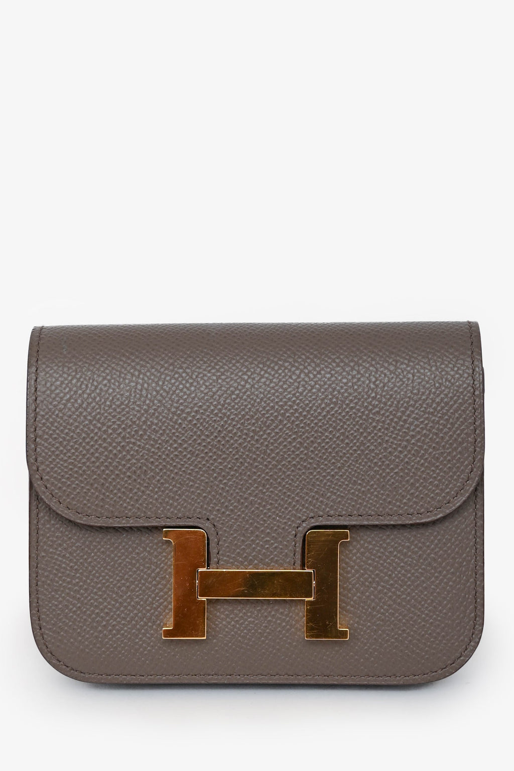 Hermès 2021 Grey Constance Slim Wallet