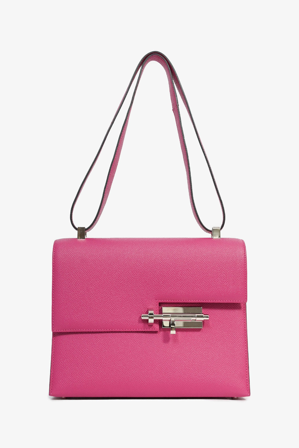 Hermès 2017 Rose Pourpre Epsom Leather Verrou 23 Crossbody Bag