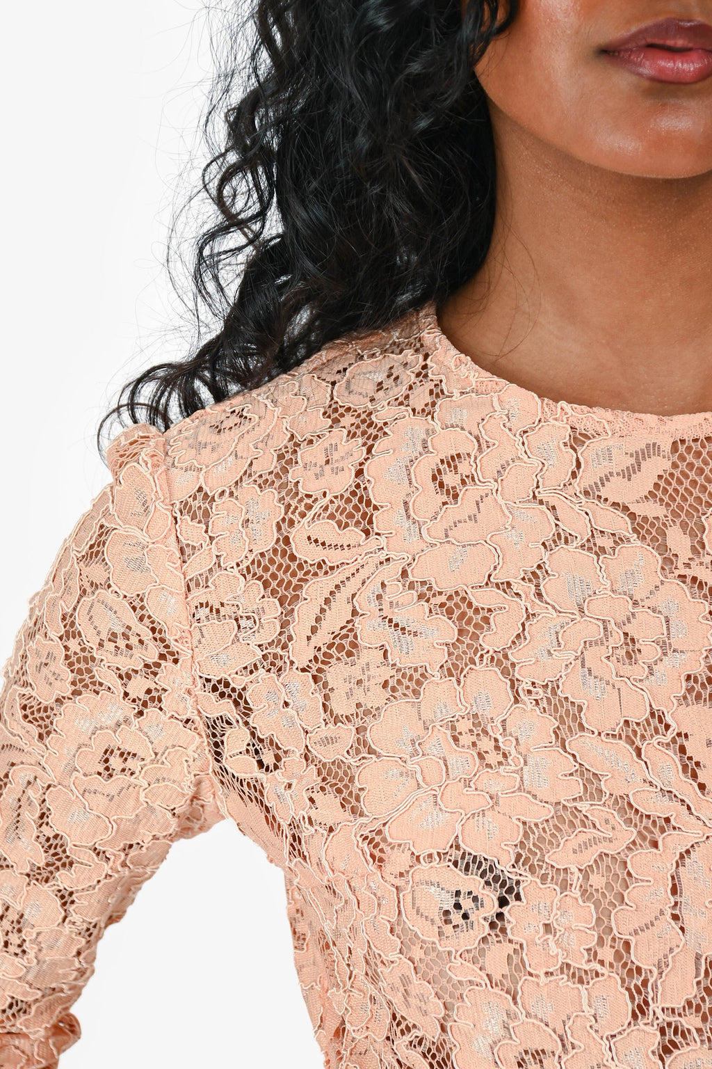House of CB Orange Lace Jumpsuit Size S