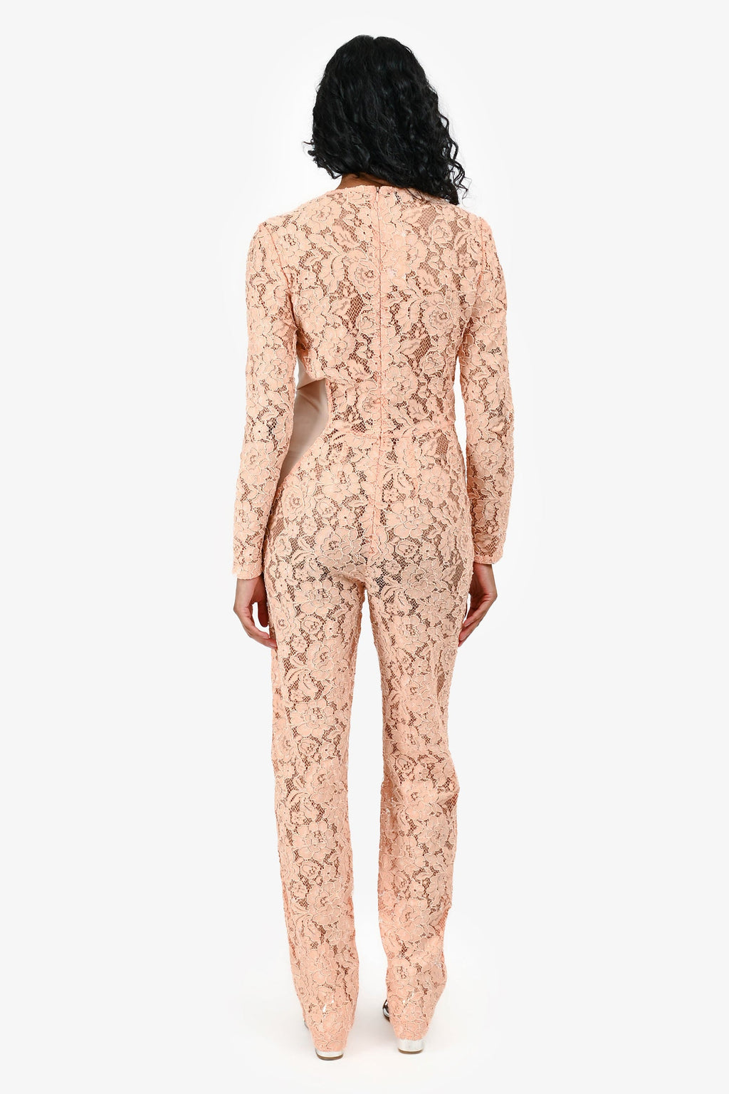 House of CB Orange Lace Jumpsuit Size S