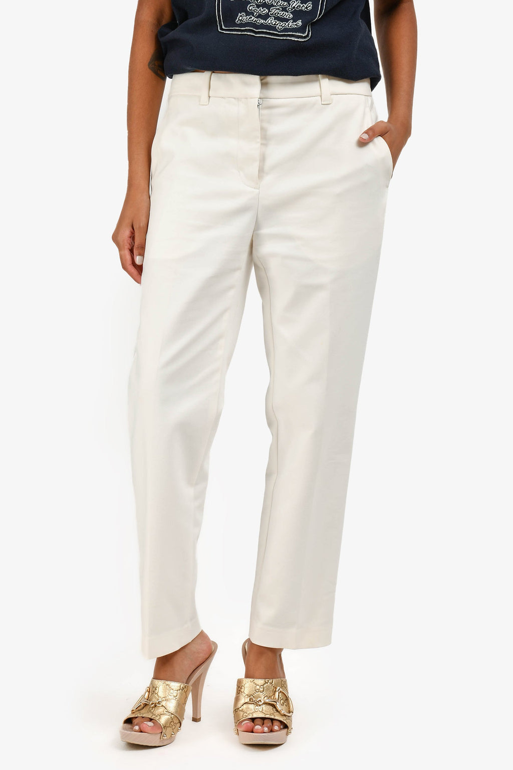3.1 Phillip Lim White Cropped Pants Size 2
