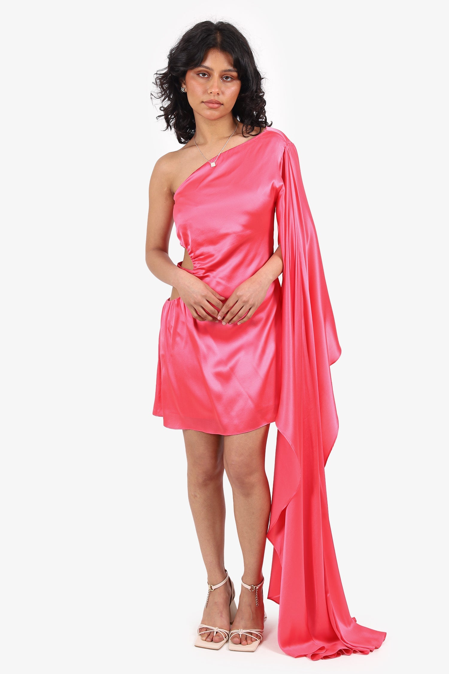 Cult Gaia Pink Cutout Dress Size S