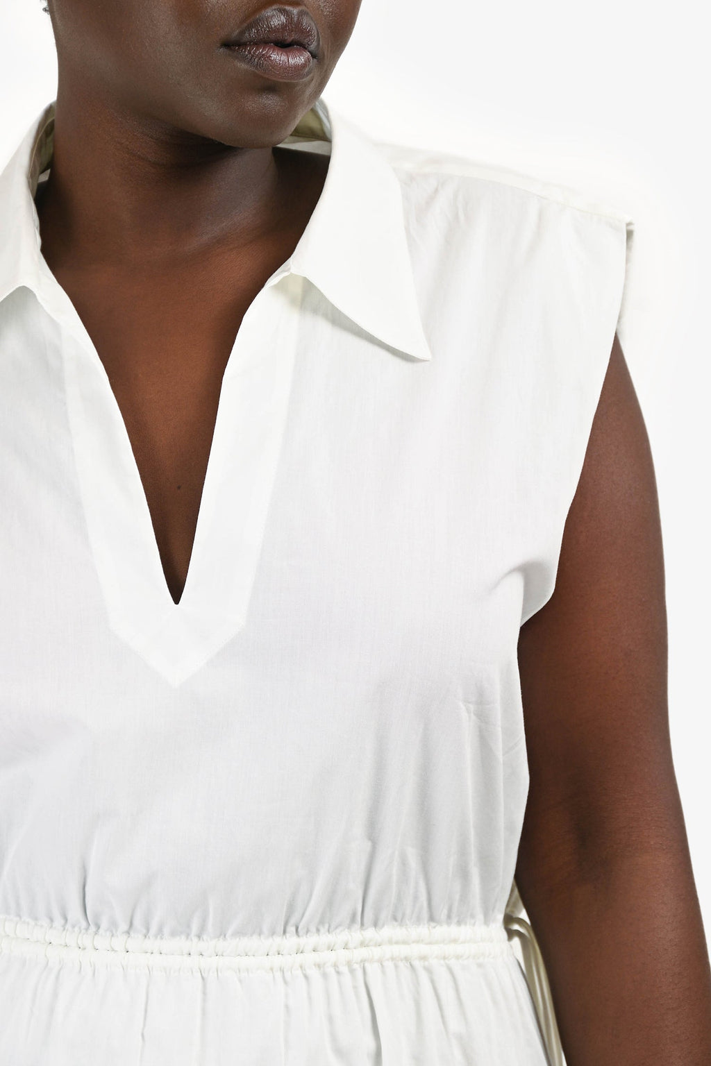 Rag & Bone White Cotton Poplin 'Joan' Midi Dress Size XL