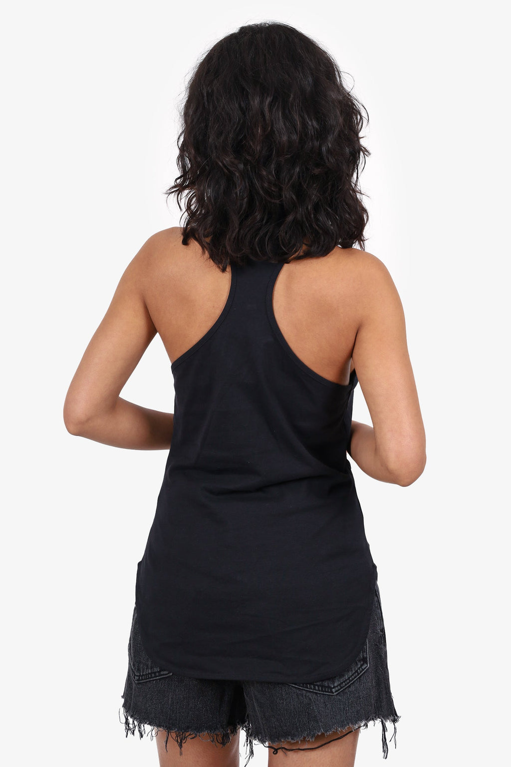 The Attico Black Keyhole Halter Top Size 40