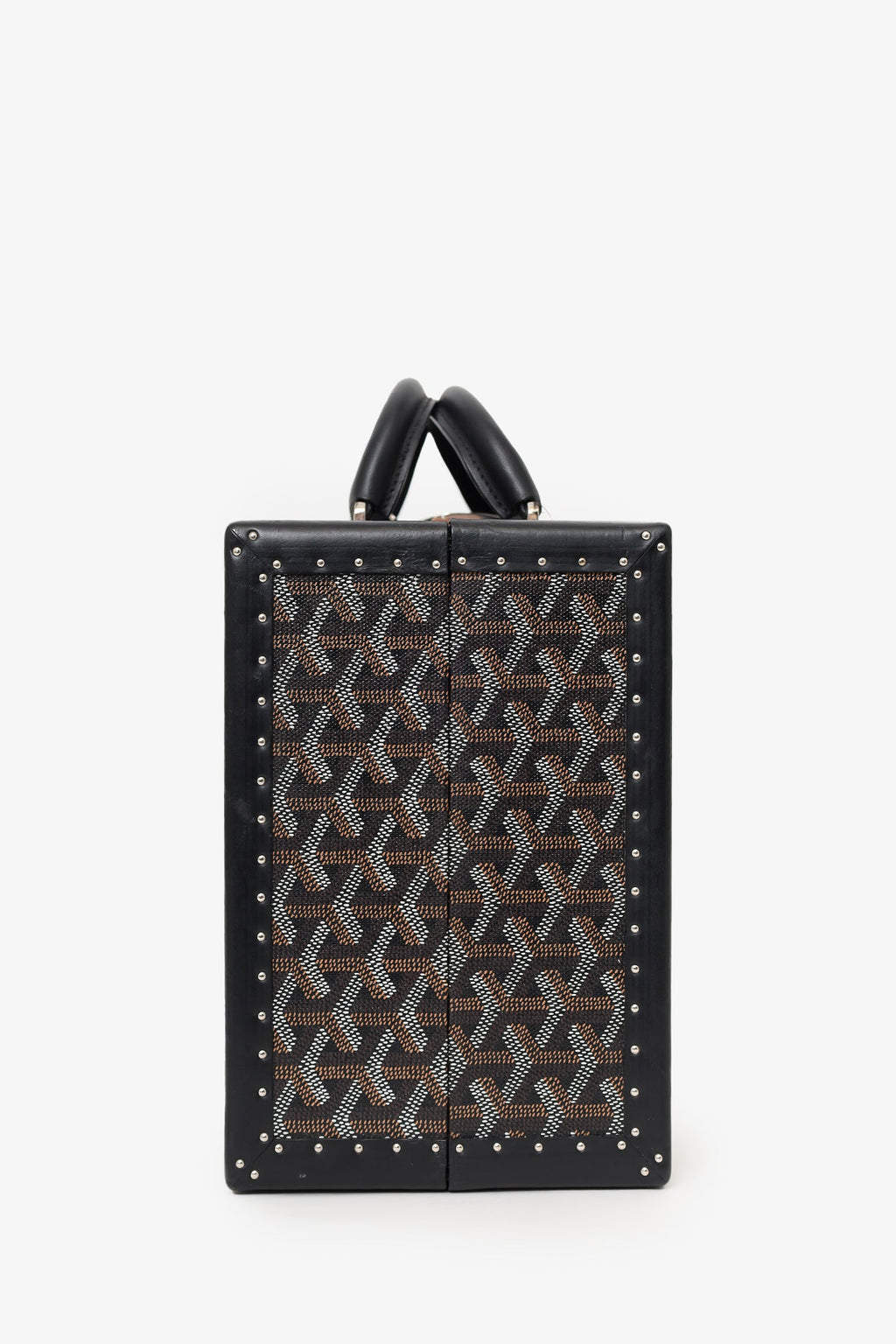 Goyard Black Coated Canvas Goyardine Travel Pet Bowl Trunk