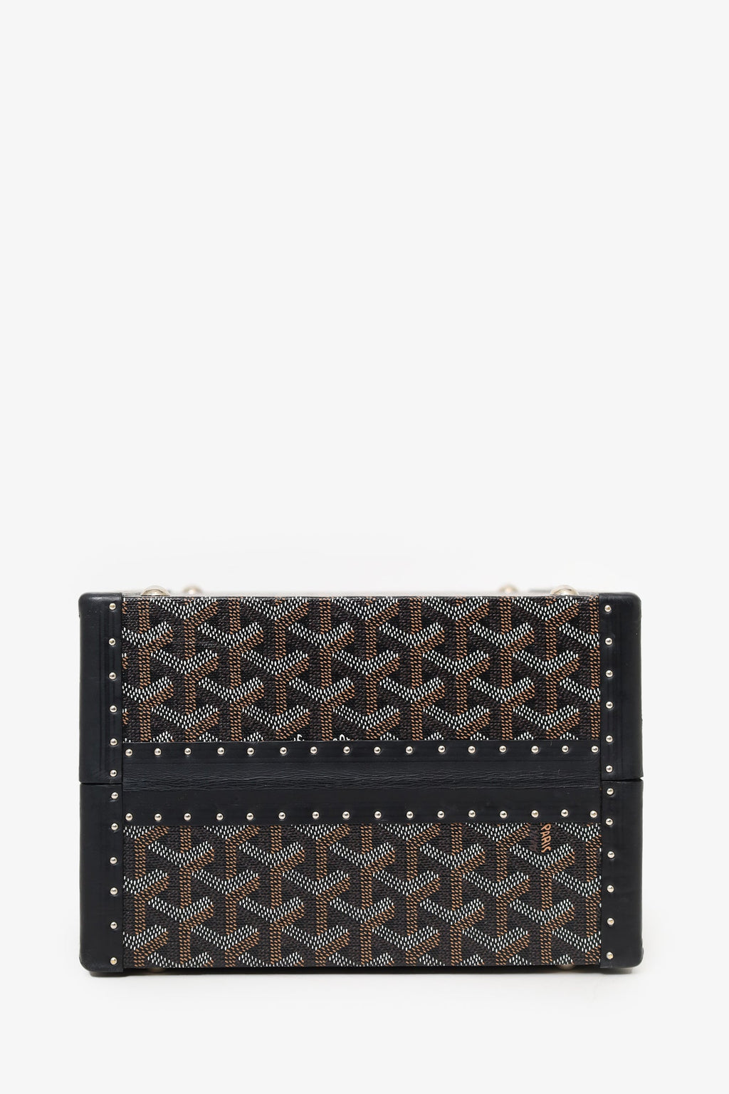 Goyard Black Coated Canvas Goyardine Travel Pet Bowl Trunk