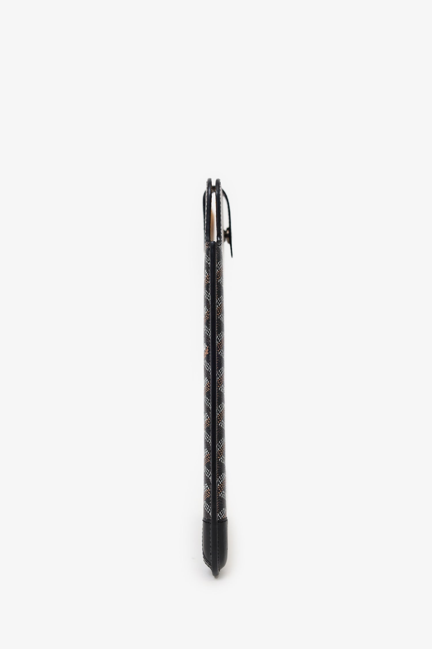 Goyard Black Goyardine Coated Canvas iPad Sleeve