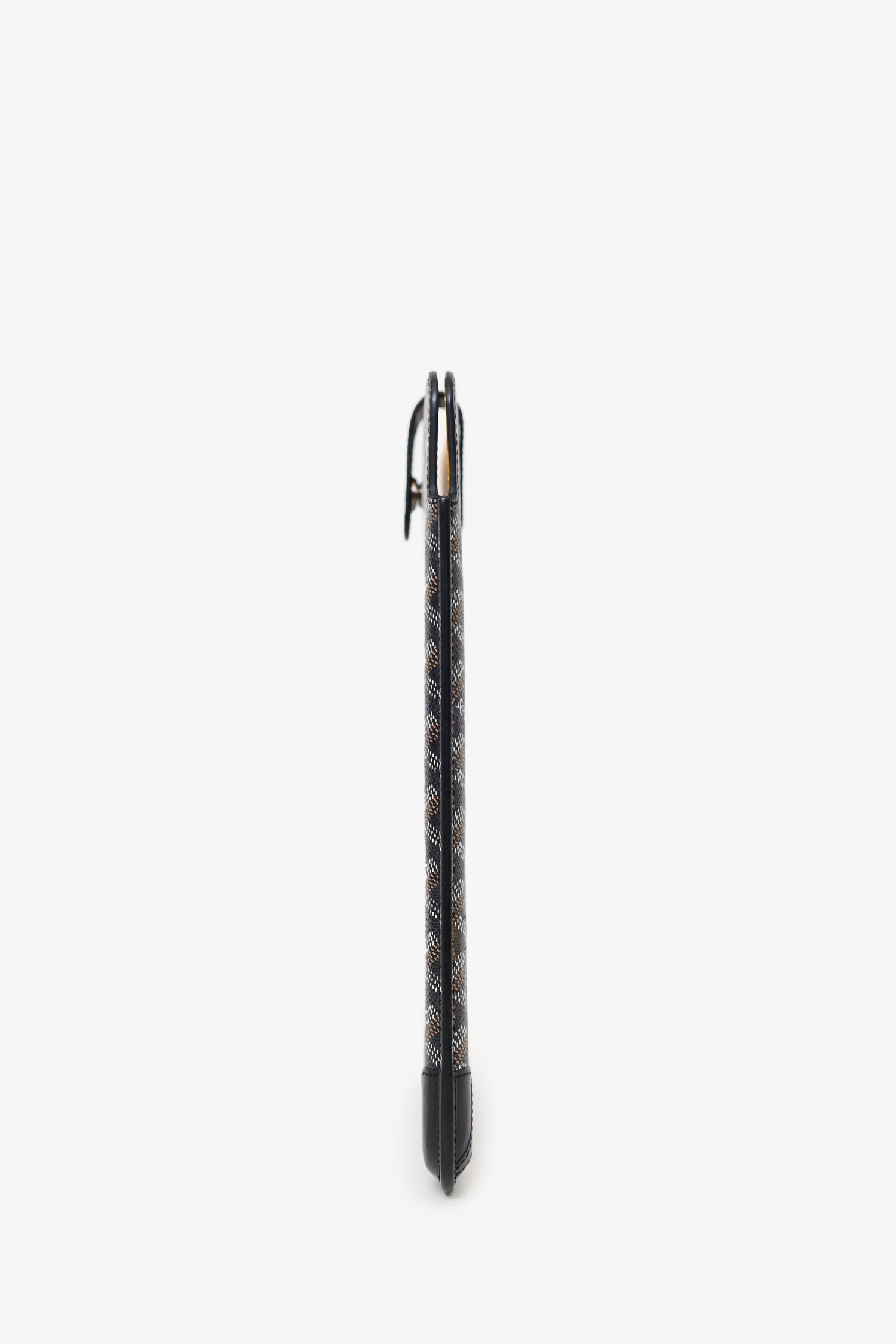 Goyard Black Goyardine Coated Canvas iPad Sleeve