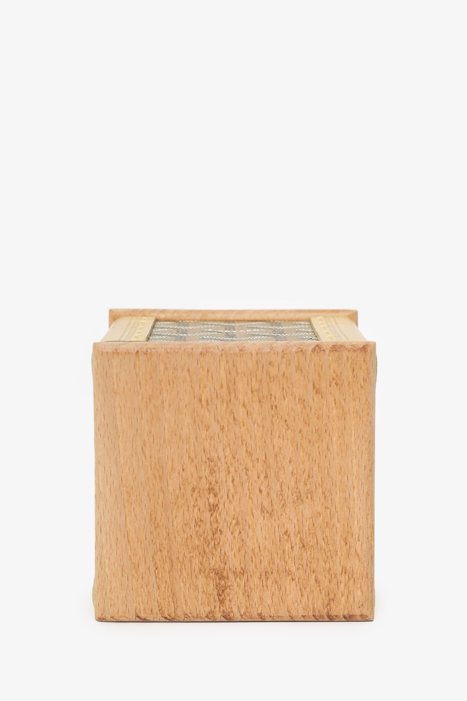Goyard Gold Goyardine Coated Canvas/Wood Candle Holder