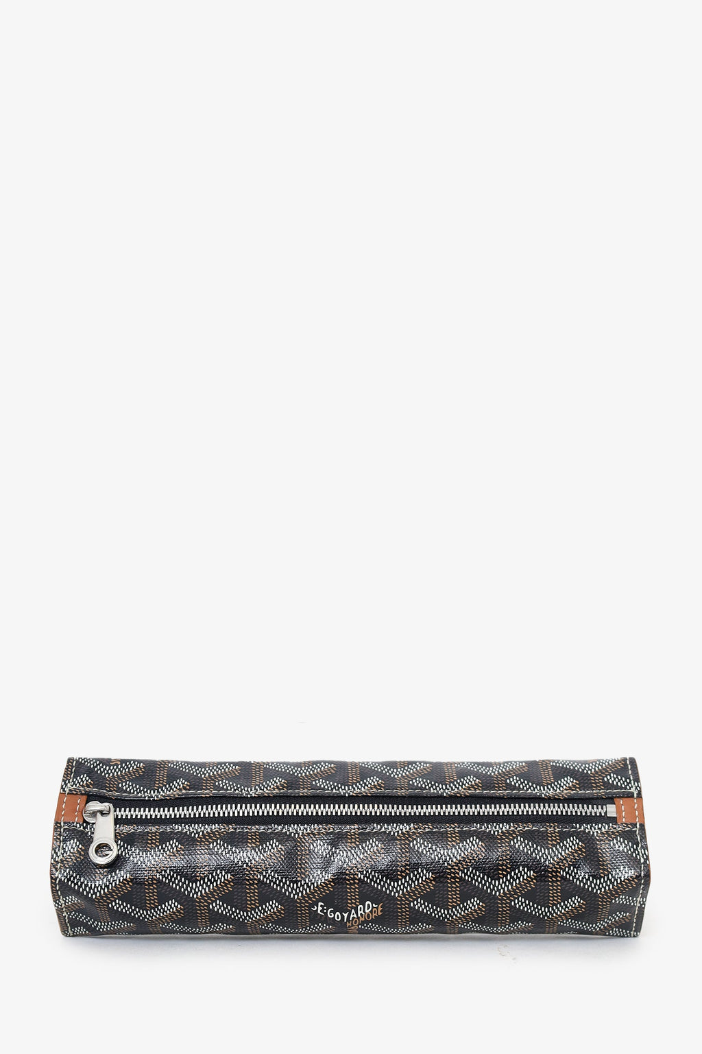 Goyard Black Goyardine Coated Canvas Pencil Case