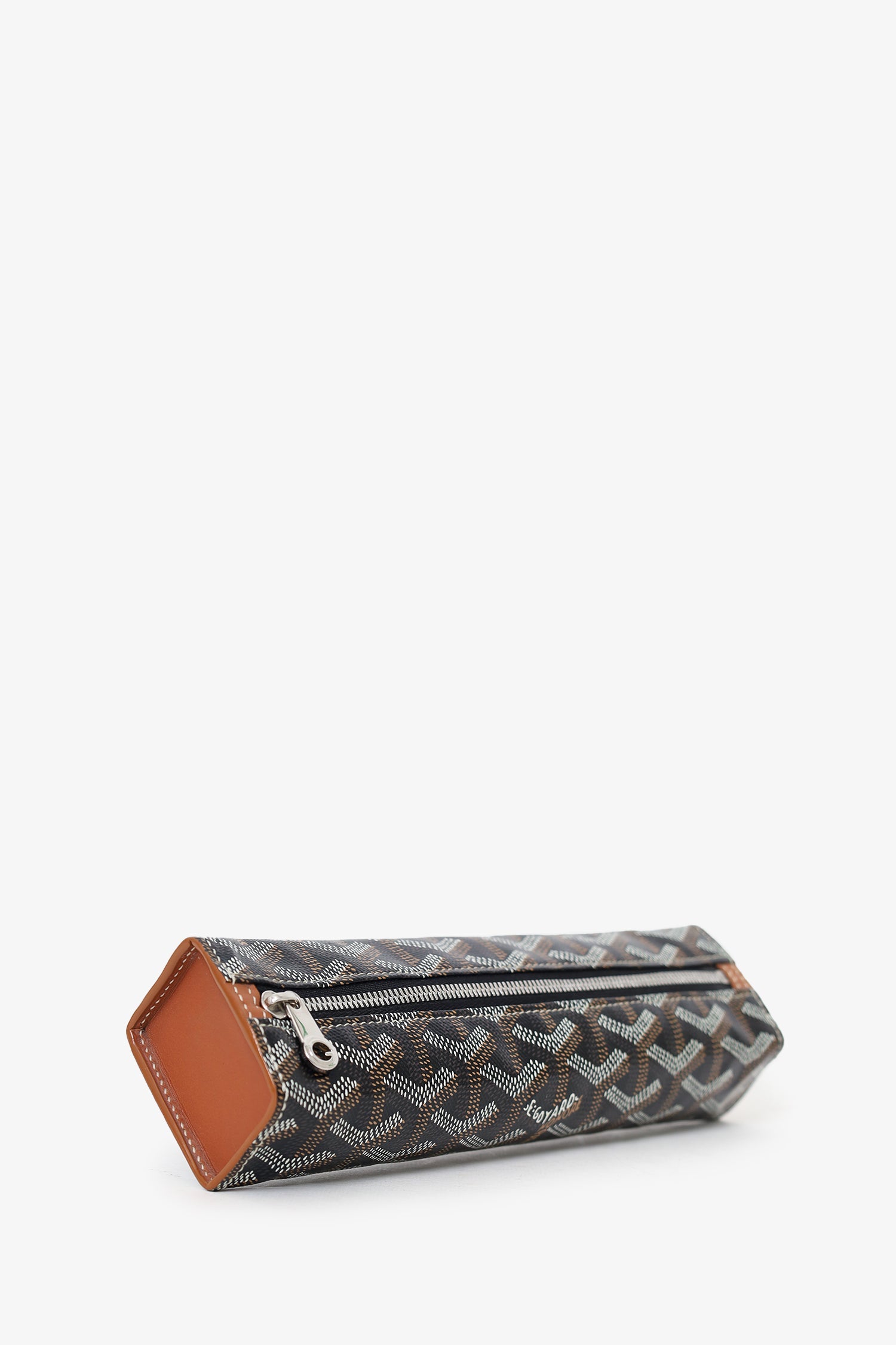 Goyard Black Goyardine Coated Canvas Pencil Case