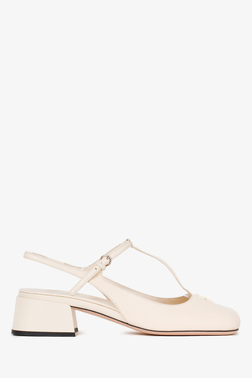 Miu Miu White Leather Logo Mary Jane Style Flats Size 36