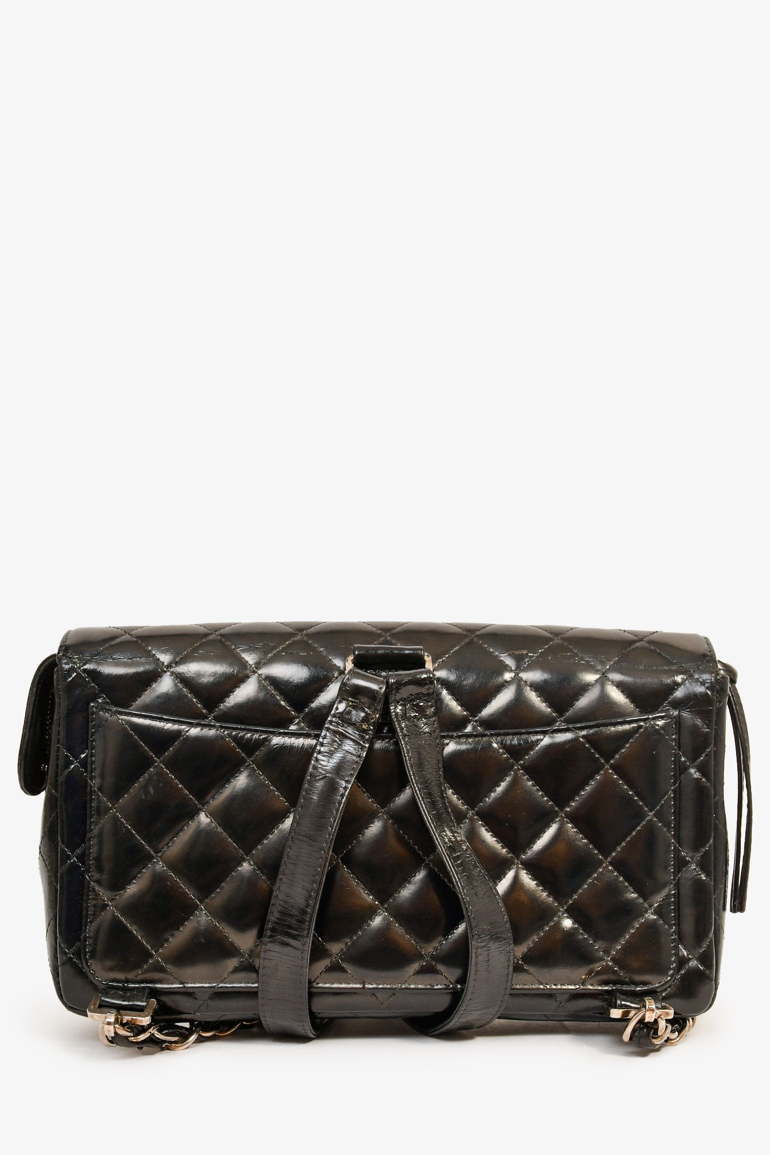 Pre-Loved Chanel™ 1996-7 Black Quilted Leather Flap Zip Backpack (Refurbished)