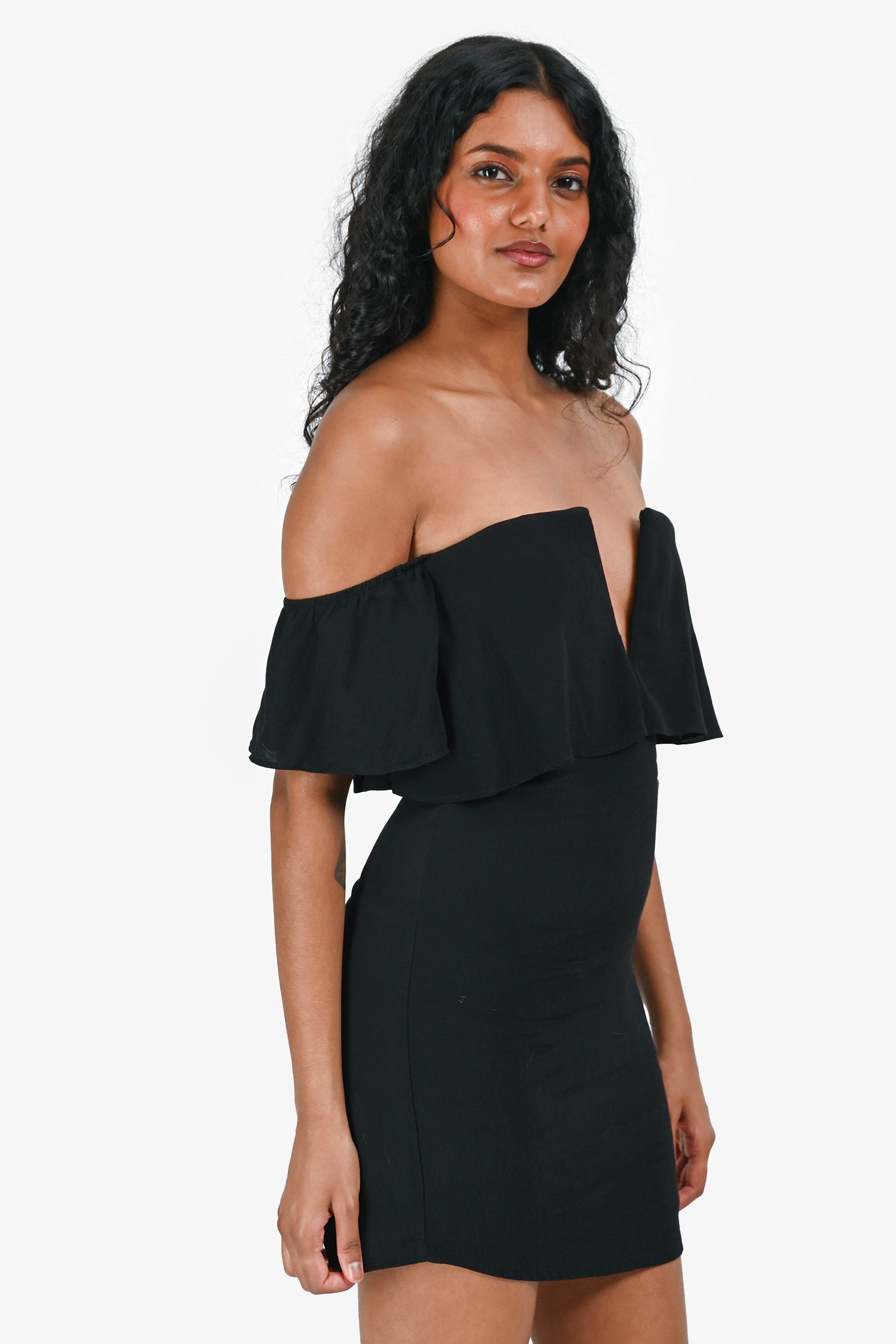 Lovers + Friends Black Off The Shoulder Top Size XS