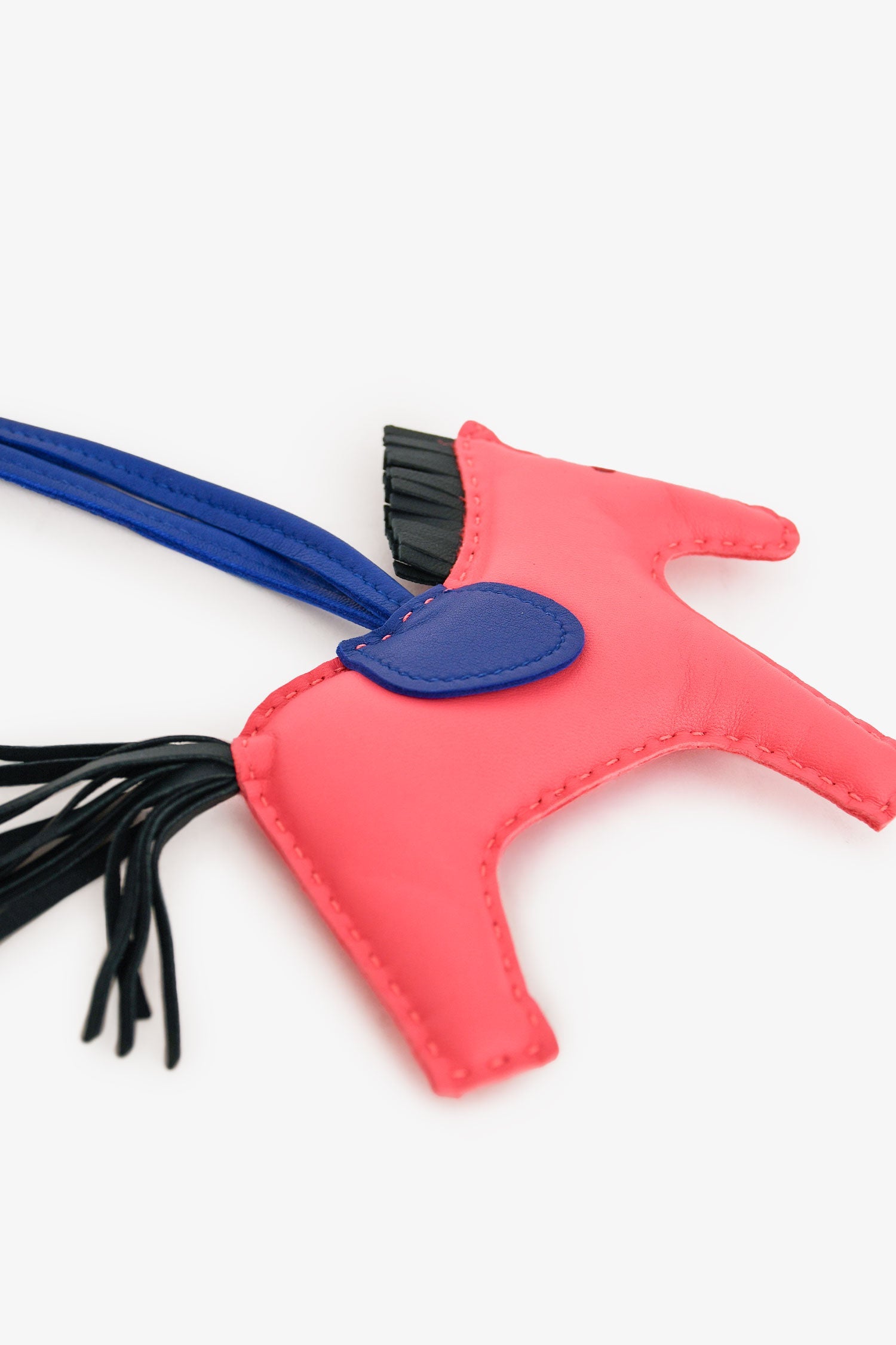 Hermès Pink/Blue/Green Swift Leather Rodeo MM Bag Charm