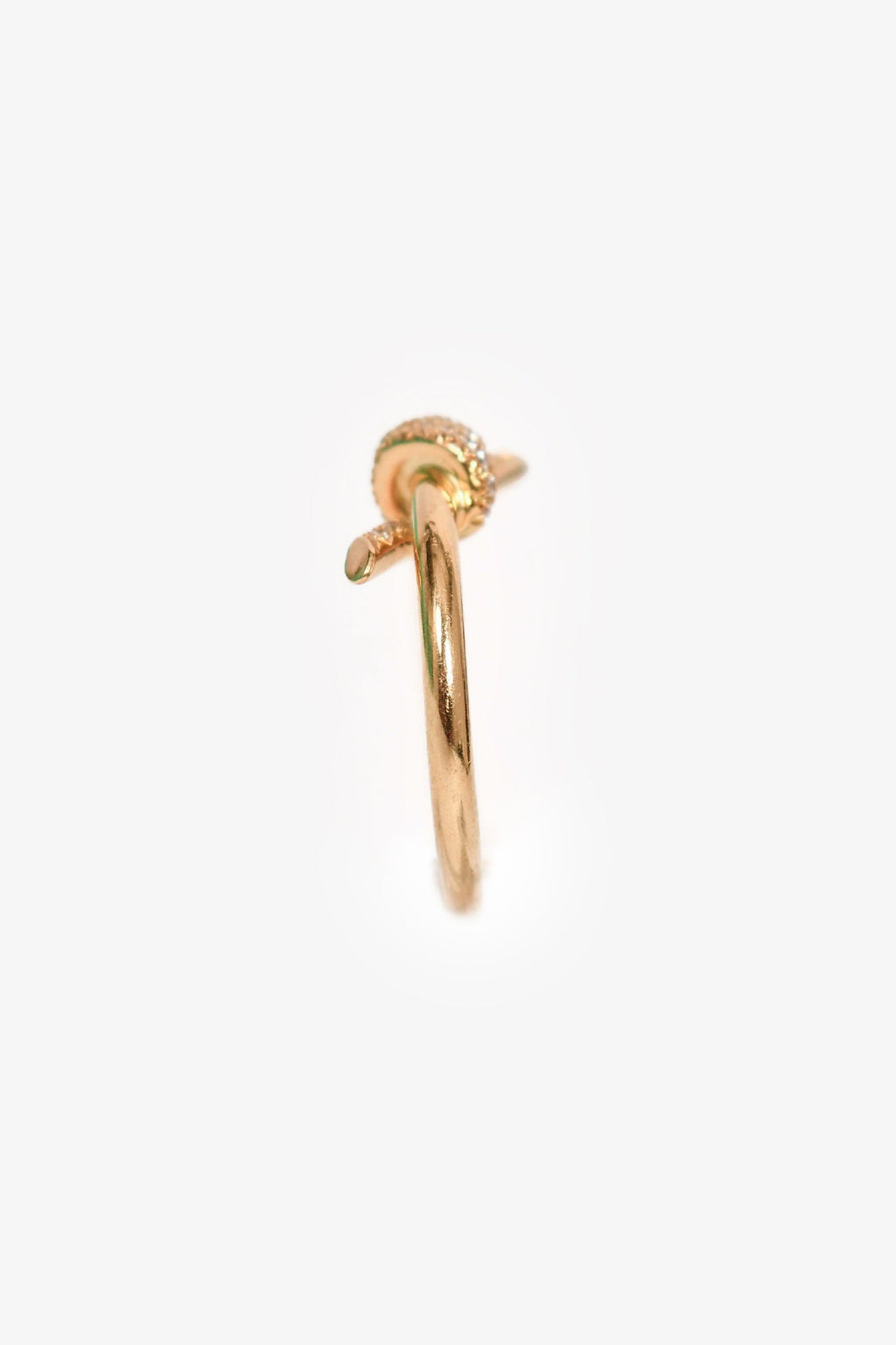 Tiffany & Co. 2022 18K Yellow Gold Diamond Knot Ring Size 4