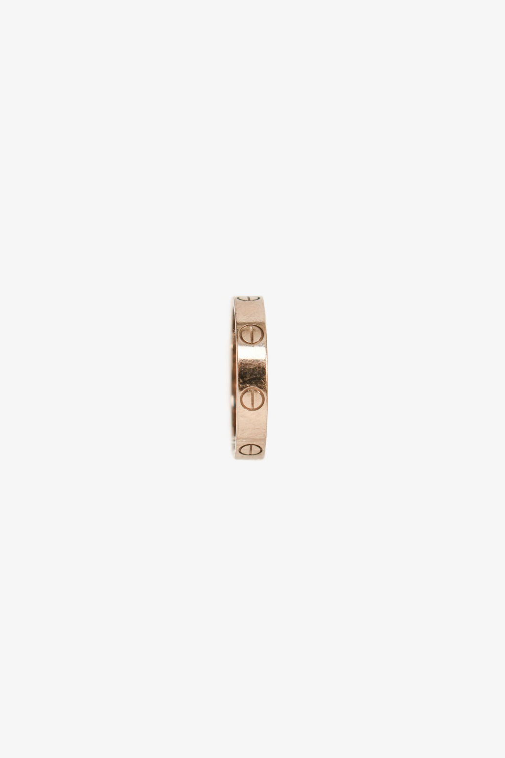 Cartier 18K White Gold Love Ring Small Model Size 56