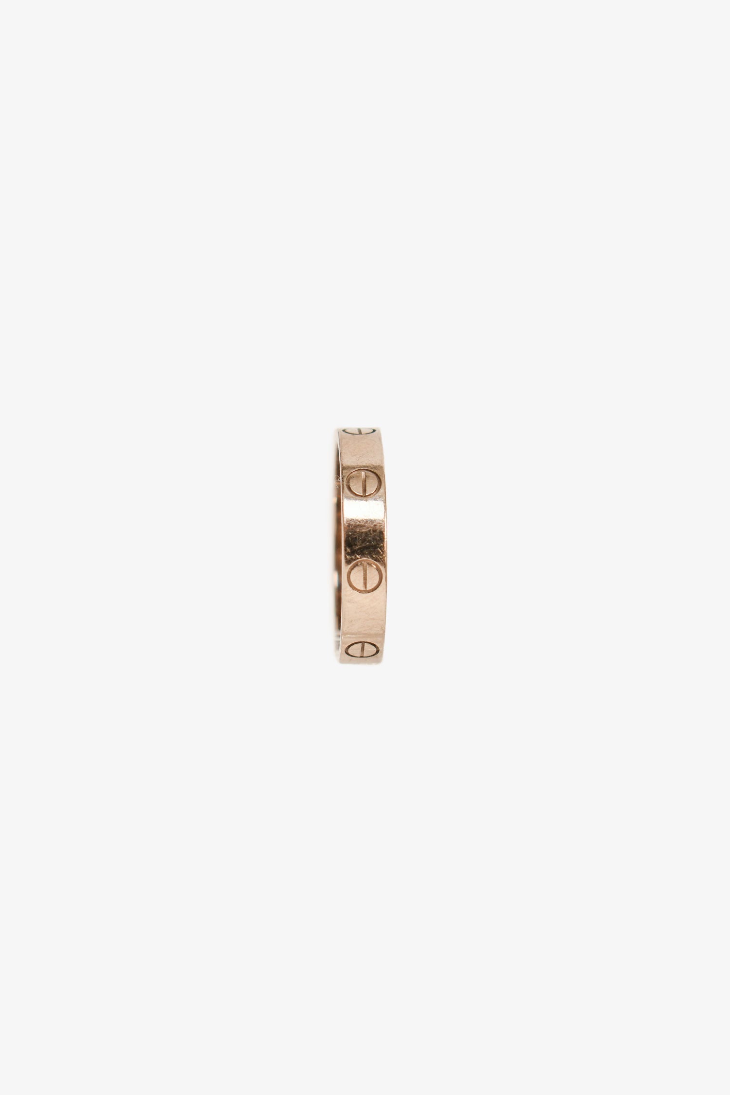 Cartier 18K White Gold Love Ring Small Model Size 56