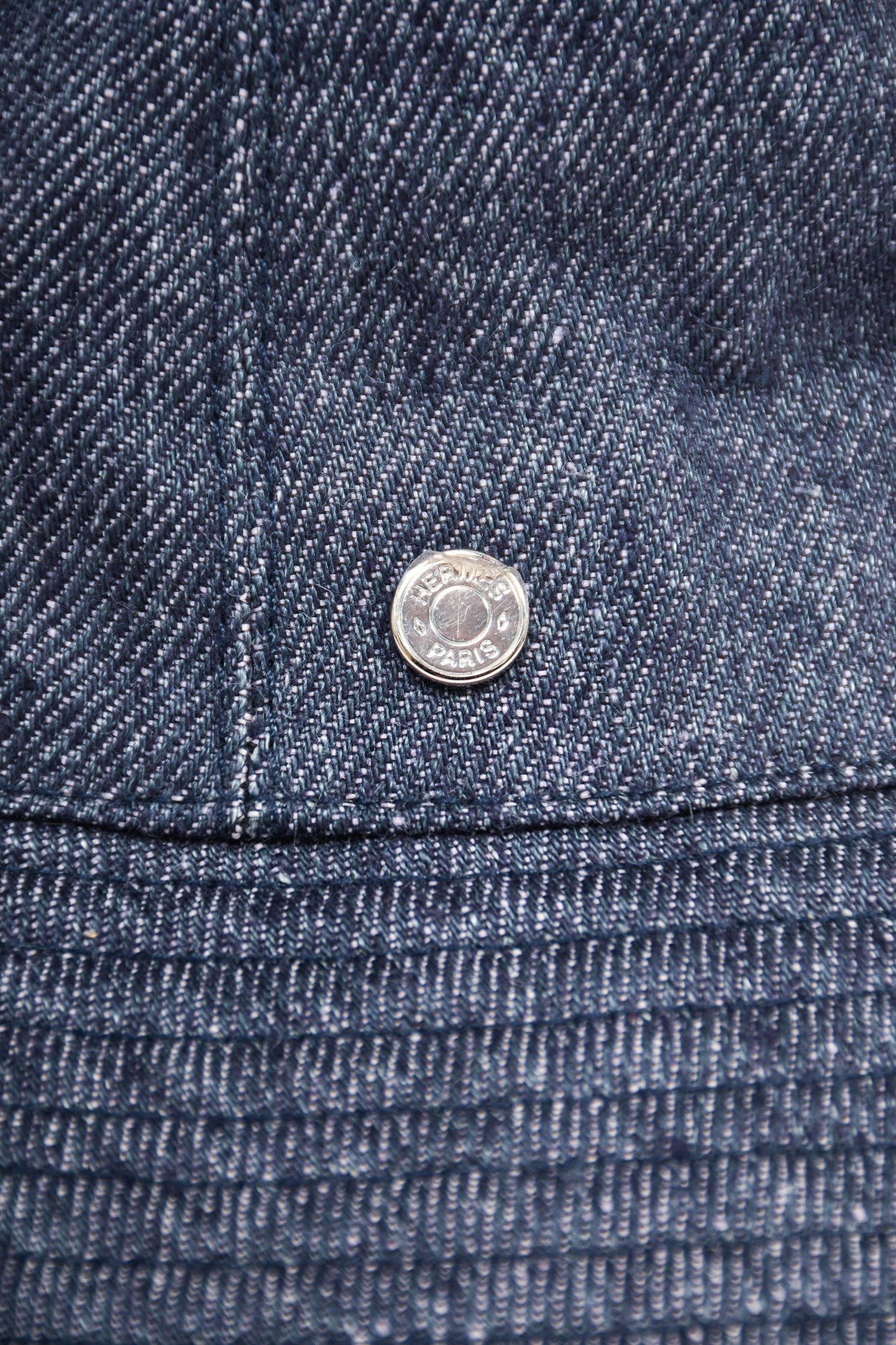 Hermès Blue Denim Bucket Hat Size 56