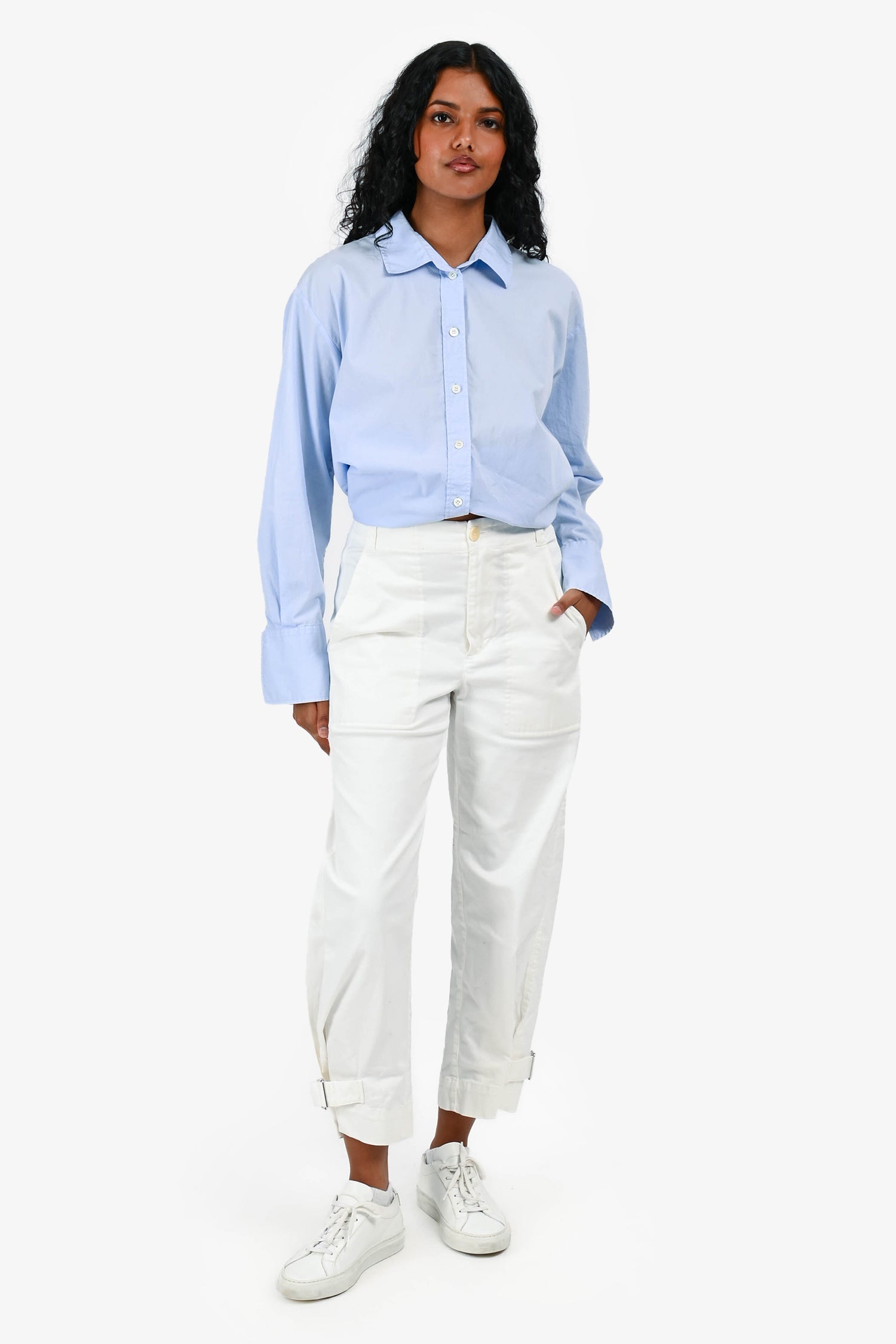 Proenza Schouler White Label White Cotton Cargo Pants Size 0