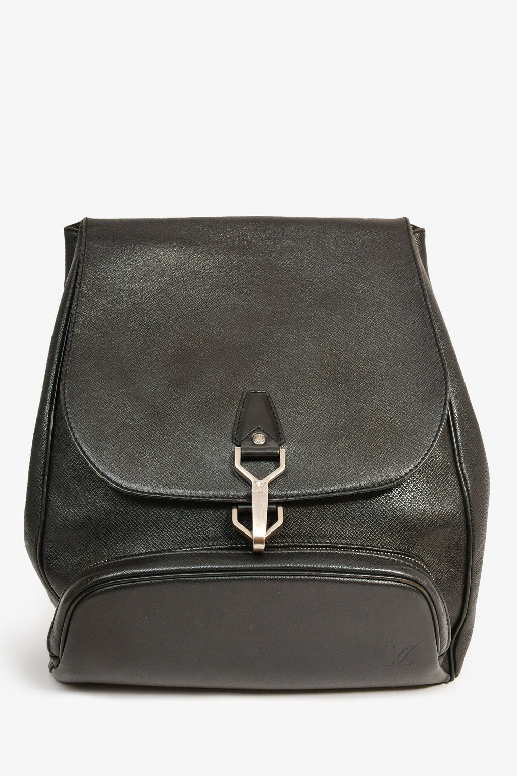 Louis Vuitton 2000 Black Leather 'Taiga Cassiar' Backpack