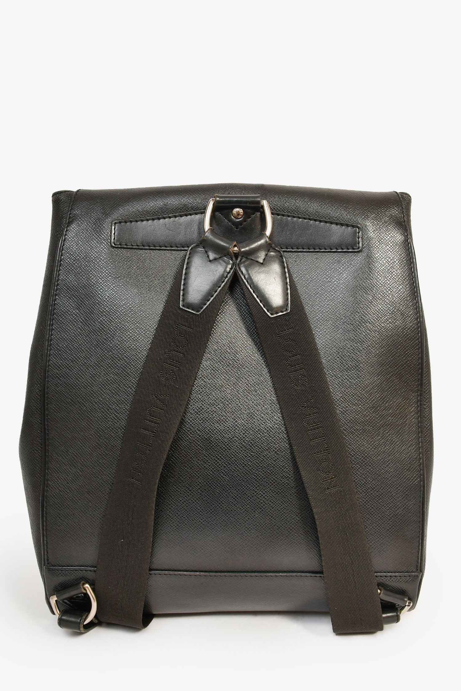 Louis Vuitton 2000 Black Leather 'Taiga Cassiar' Backpack
