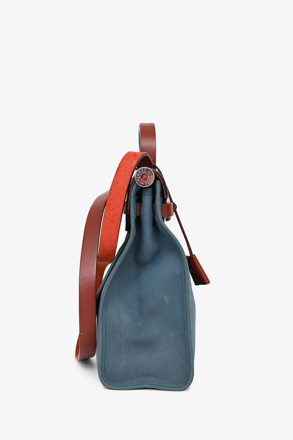 Hermès 2015 Blue/Brown Canvas Herbag 31 With Pouch