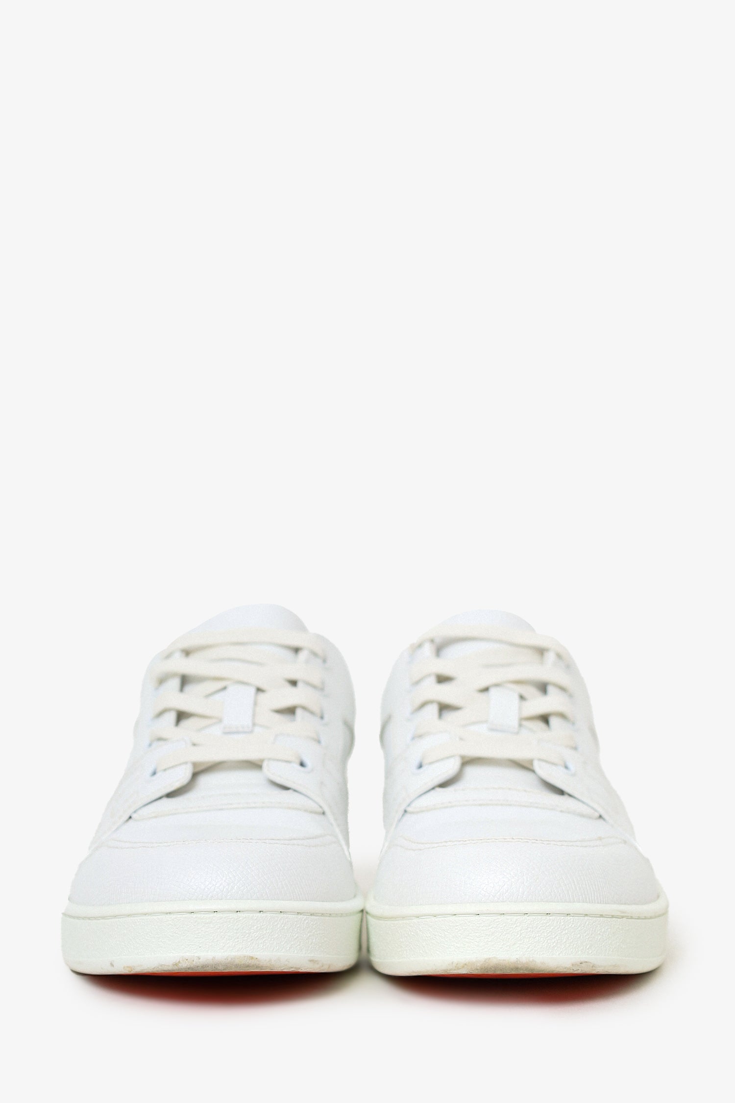 Hermès White Epsom Leather Femme Free Sneaker Size 38