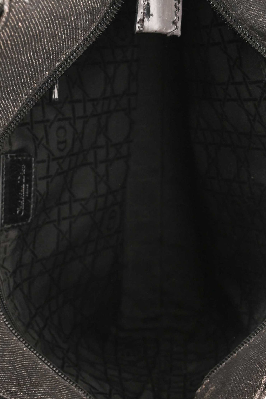 Christian Dior 2001 Grey Denim Maris Pearl Tote
